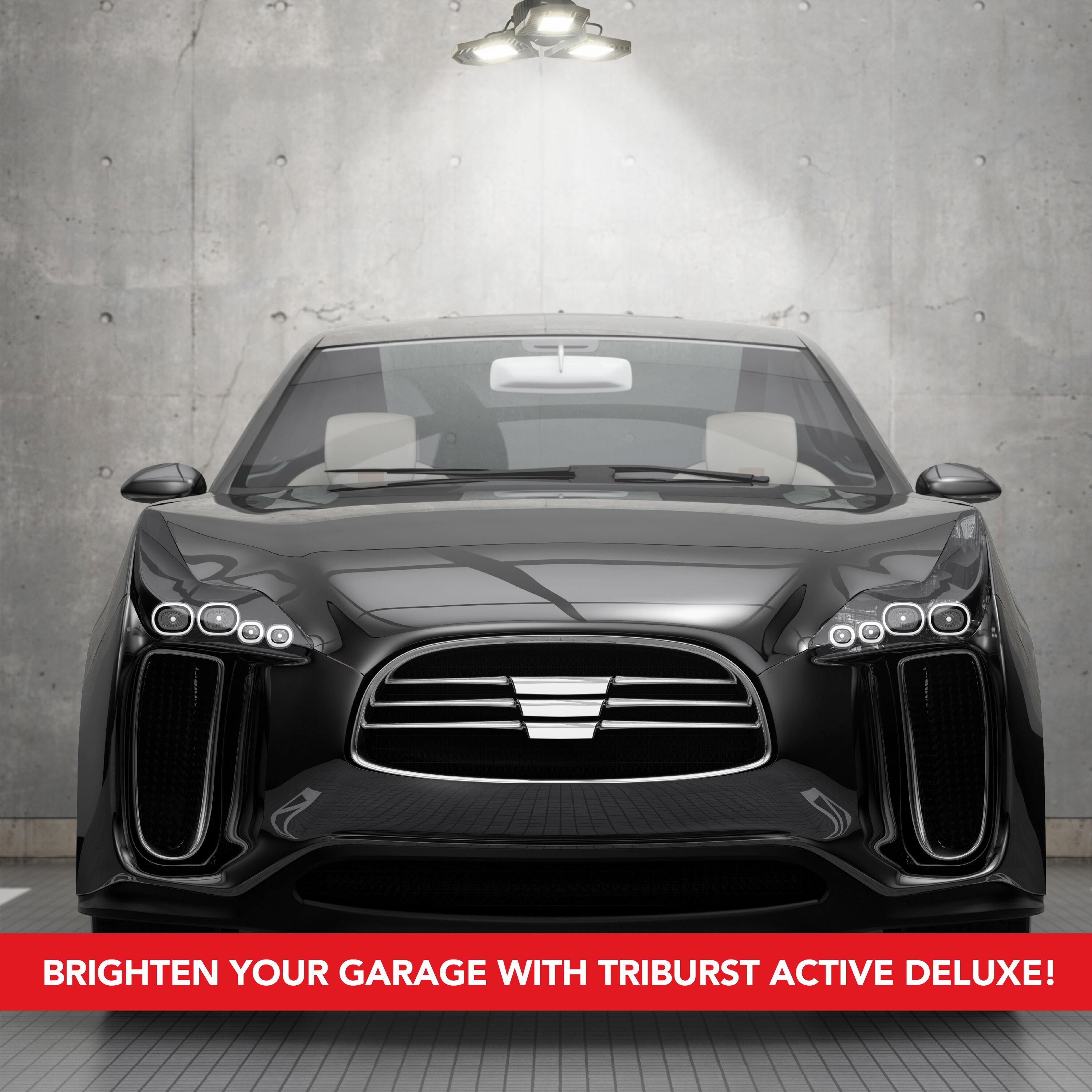 Bell + Howell TriBurst Garage Light 144 LED Bulb 5500 Lumens Ceiling Socket Motion Sensor 4000K 60W