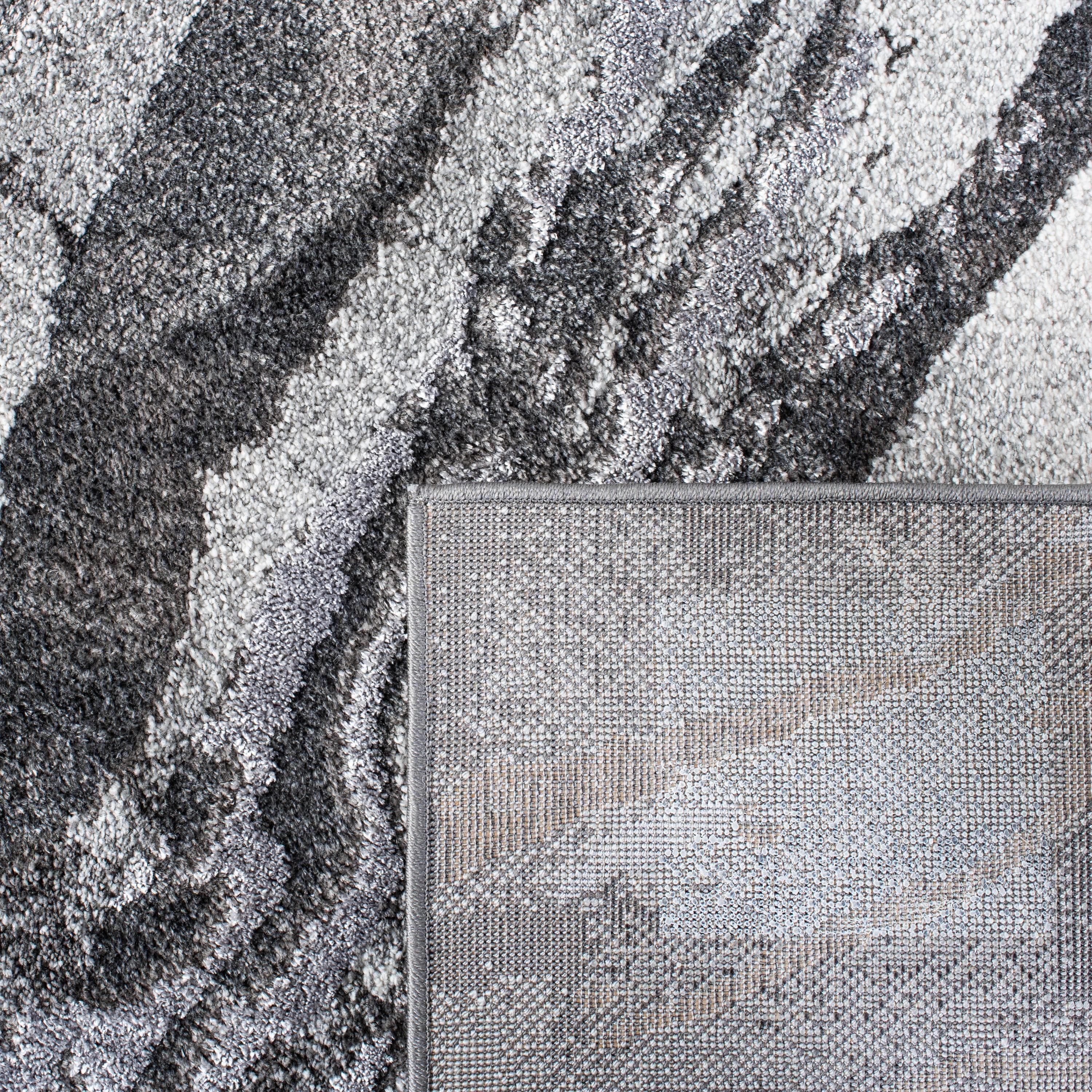 Pacific PFC865 Power Loomed Indoor Area Rug - 8'x10' - Dark Grey/Light Grey - Safavieh