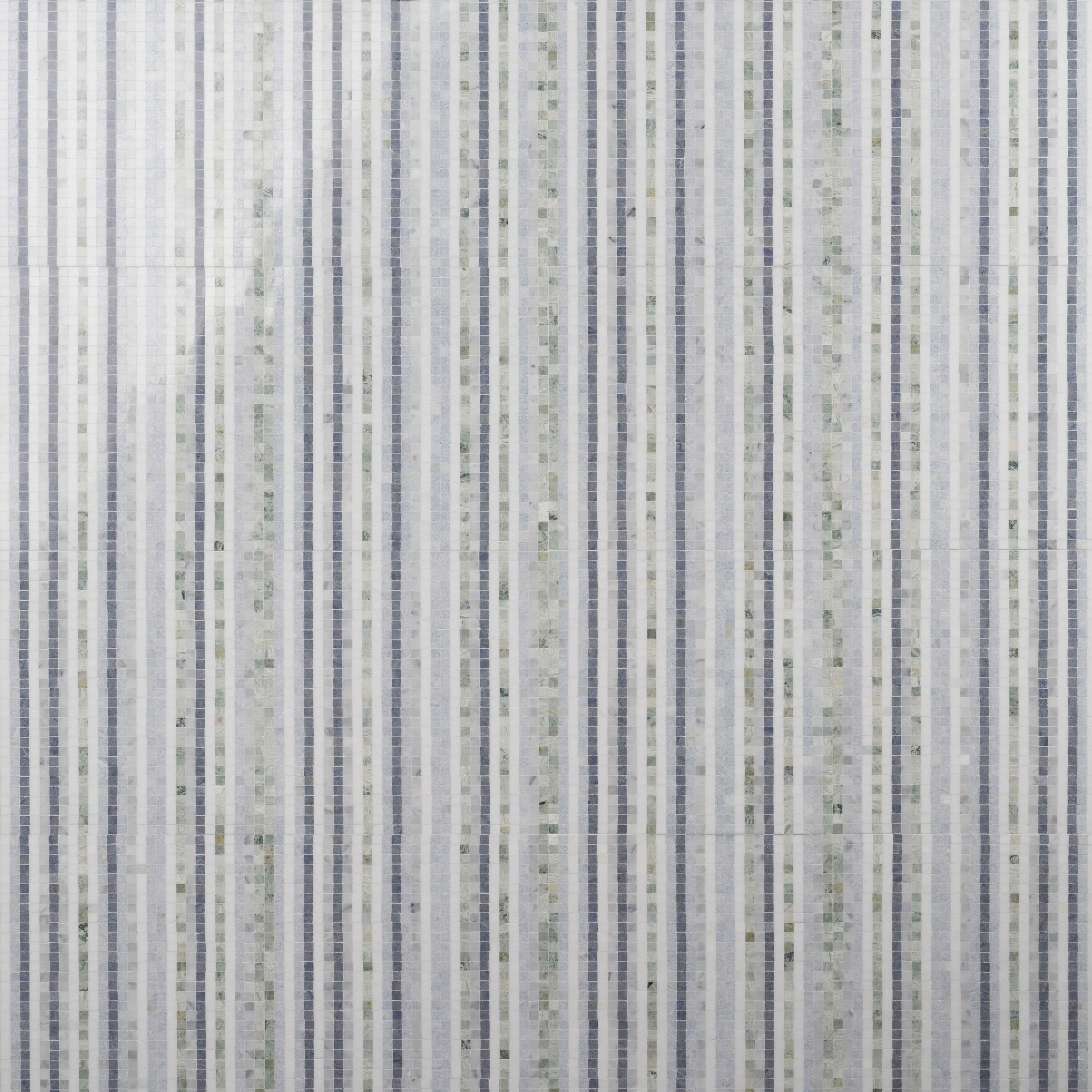 Bond Tile Minute 12" x 12" Marble Grid Wall & Floor Tile