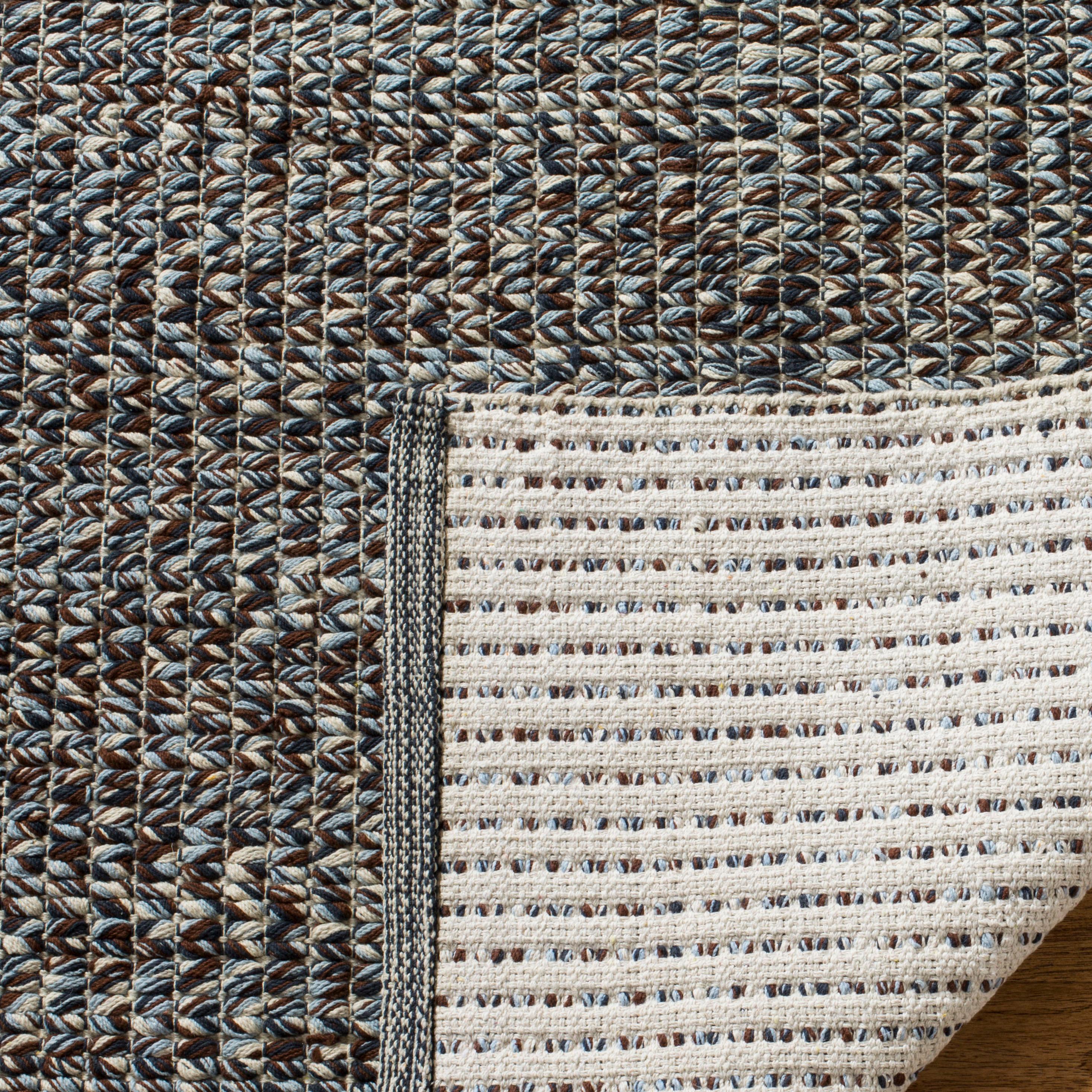 Montauk MTK602 Hand Woven Indoor Area Rug - Blue/Multi - 6'x6' - Safavieh.
