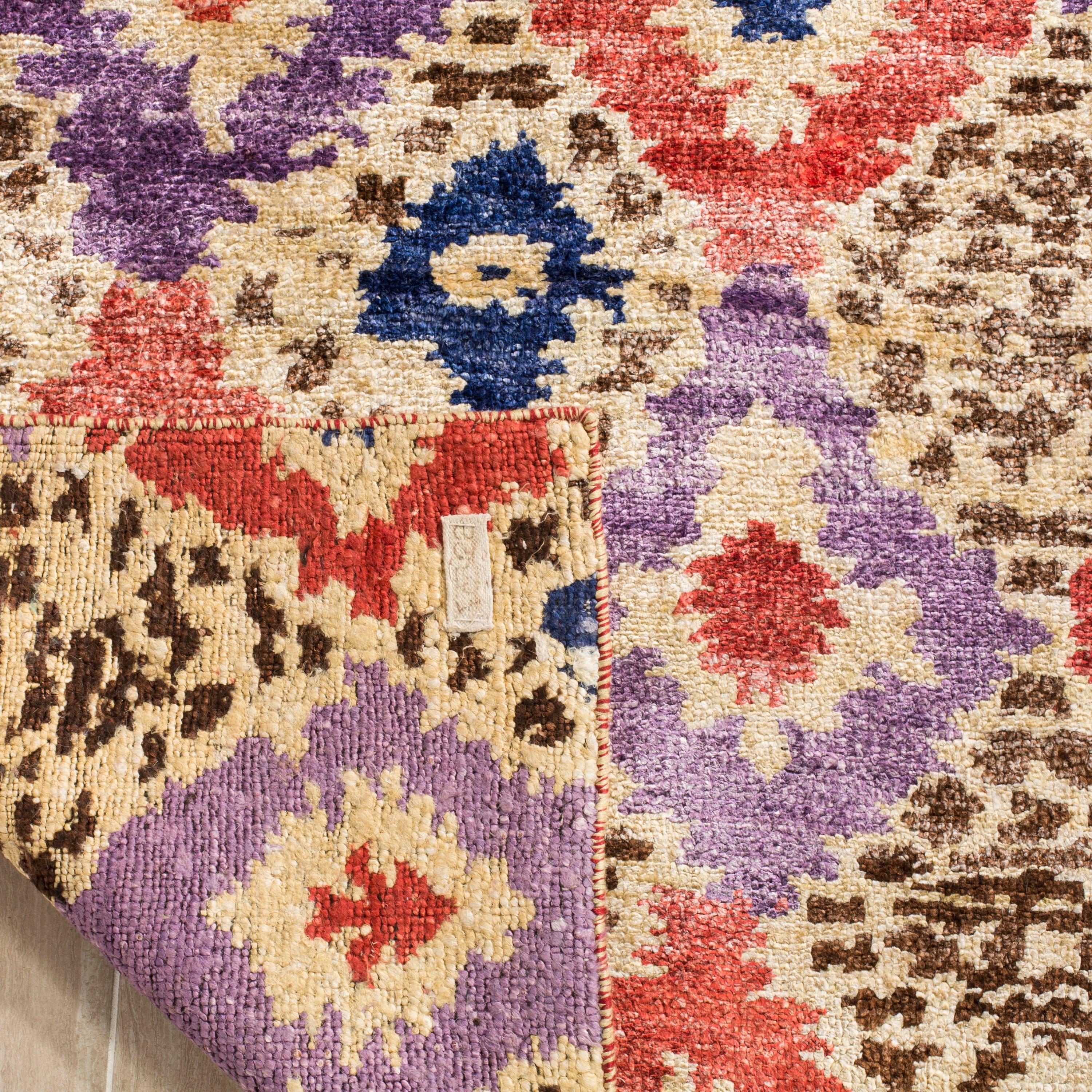 Safavieh Luxor Hand Knotted Banana Silk Geometric Rug