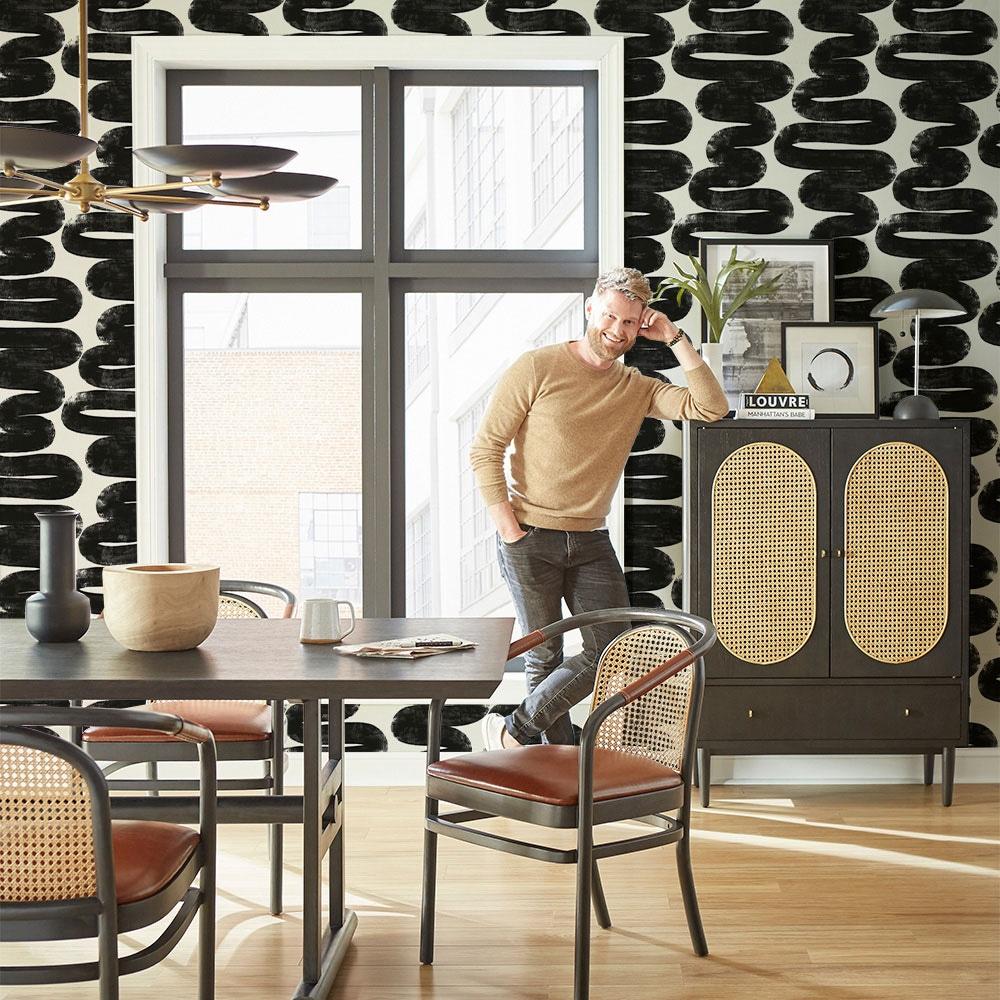 Wiggle Room Peel and Stick Wallpaper By Bobby Berk