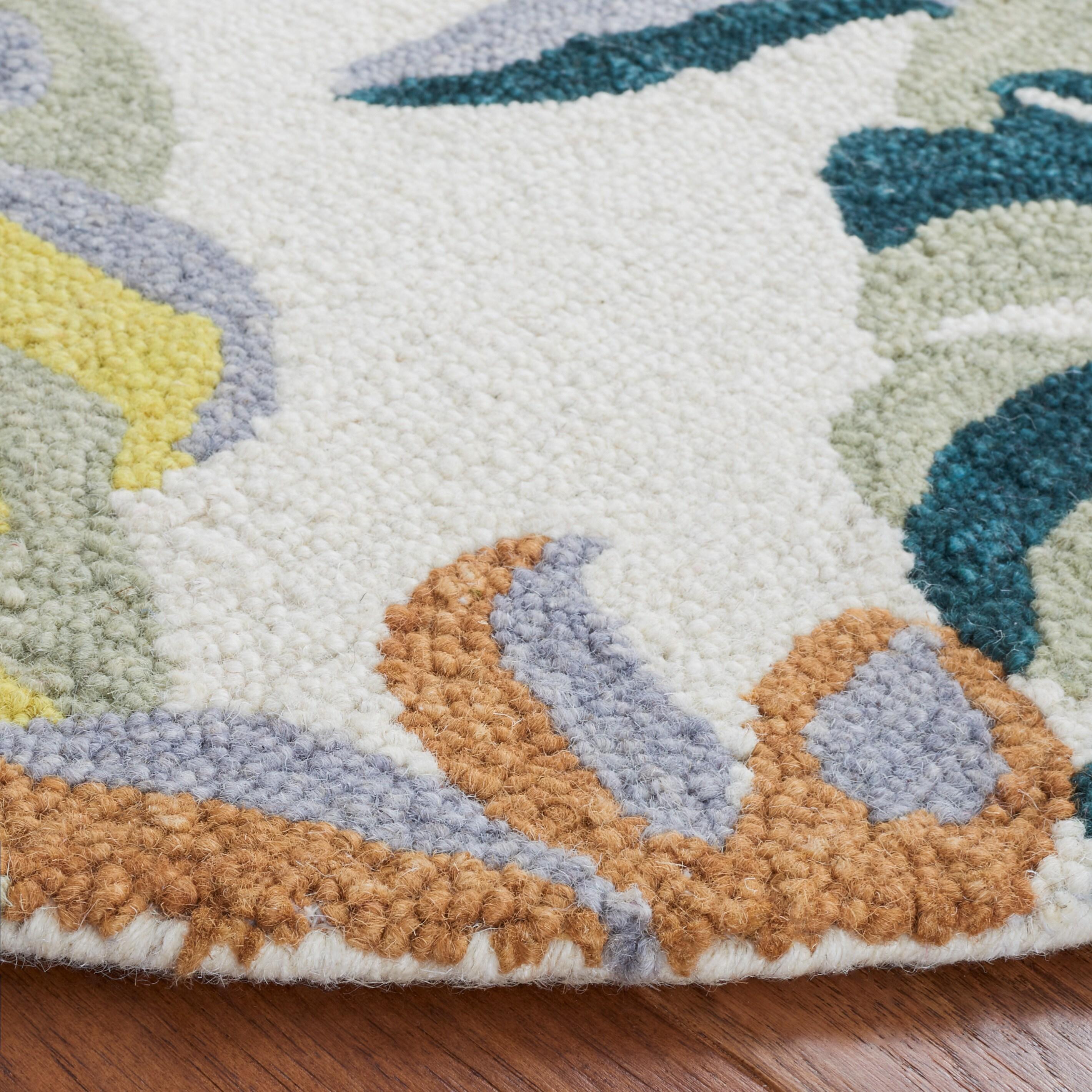 Jardin JAR151 Hand Tufted Area Rug - Ivory/Pink - 6' Round - Safavieh