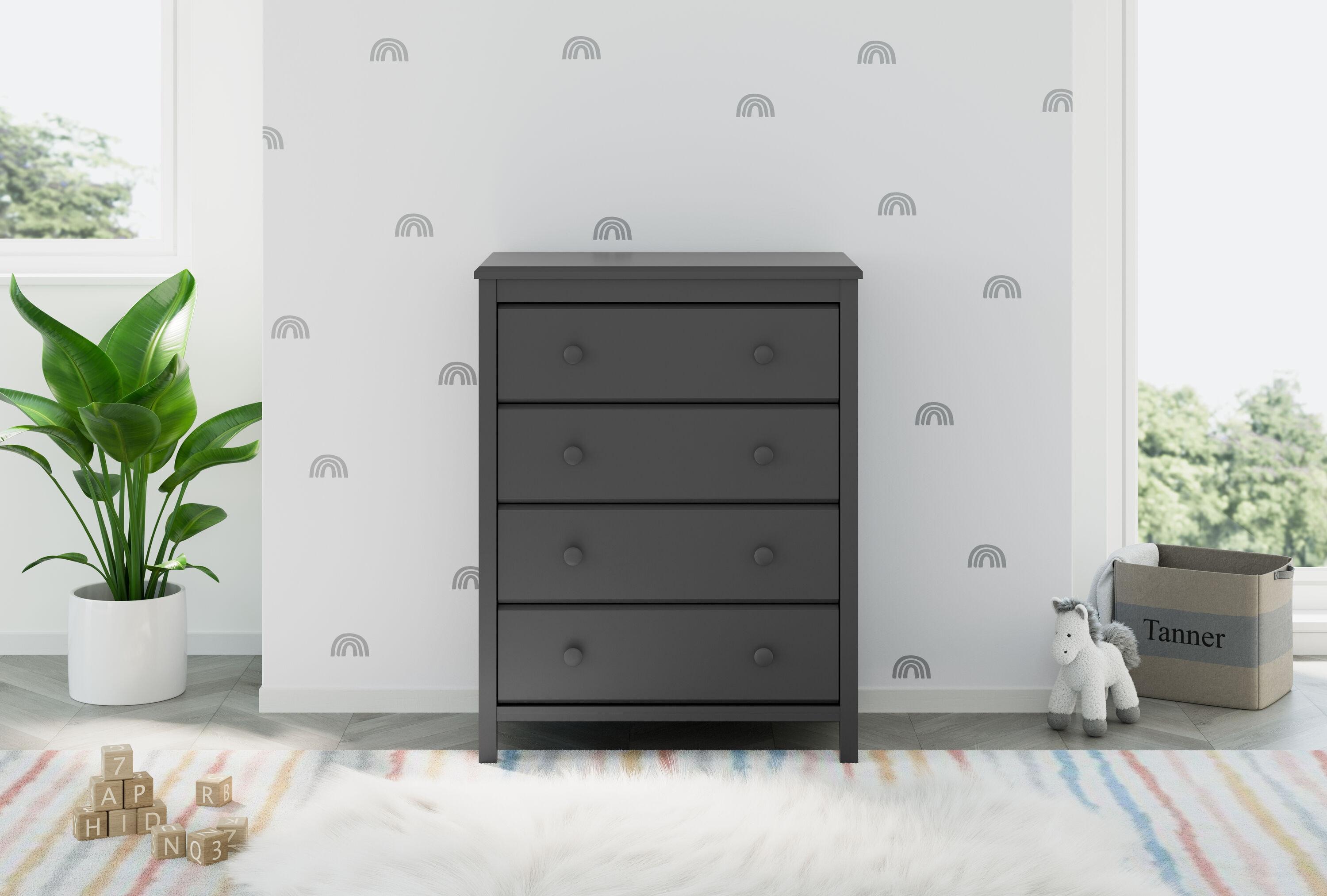 Storkcraft Alpine 4-Drawer Dresser  - Gray