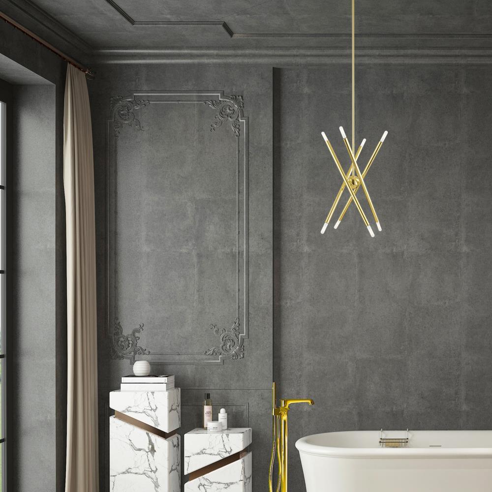 Livex Lighting Soho 8 - Light Chandelier in  Polished Brass