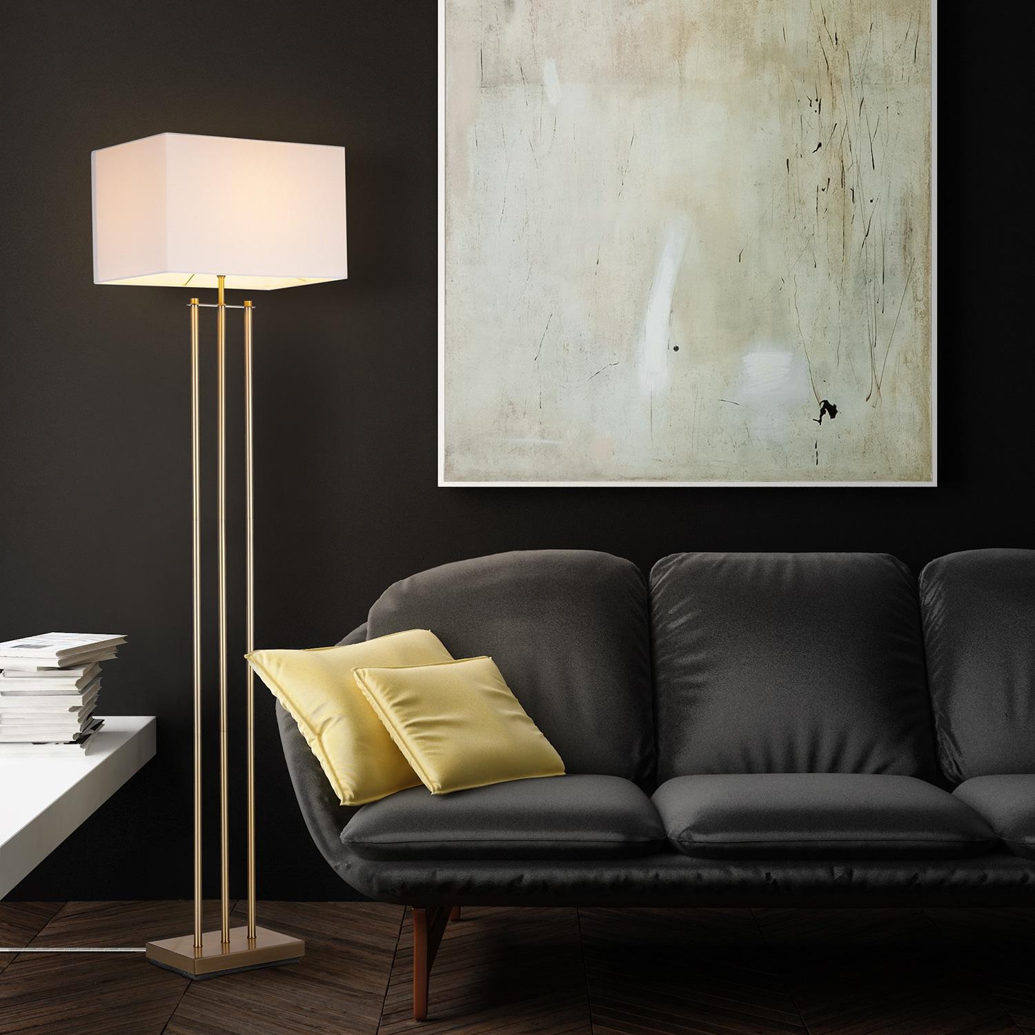 Novogratz Soho 62'' Matte Brass Floor Lamp