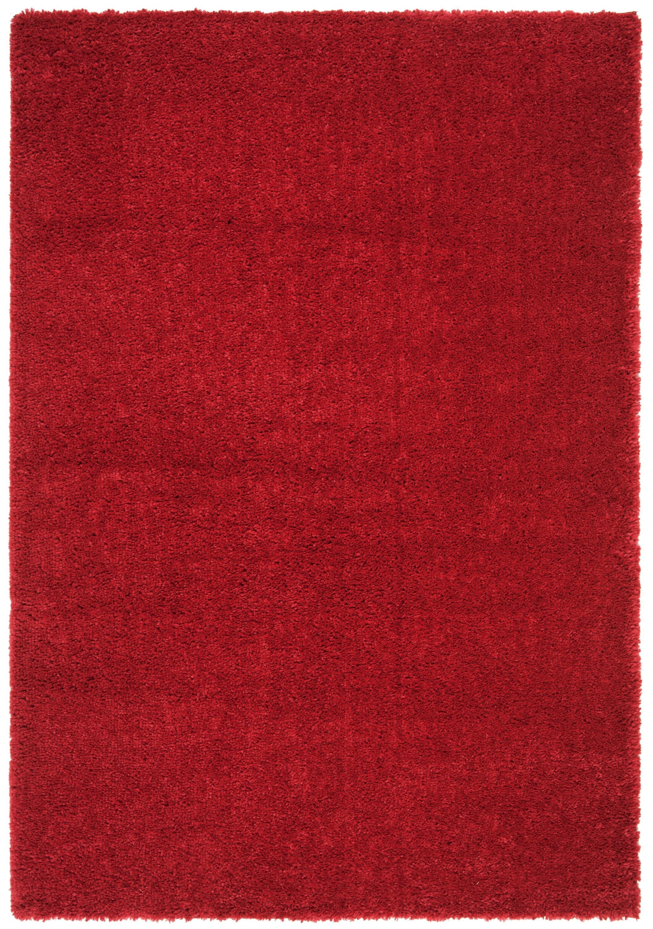 August Shag 900 AUG900 Power Loomed Indoor Area Rug - Red - 6'x9' - Safavieh