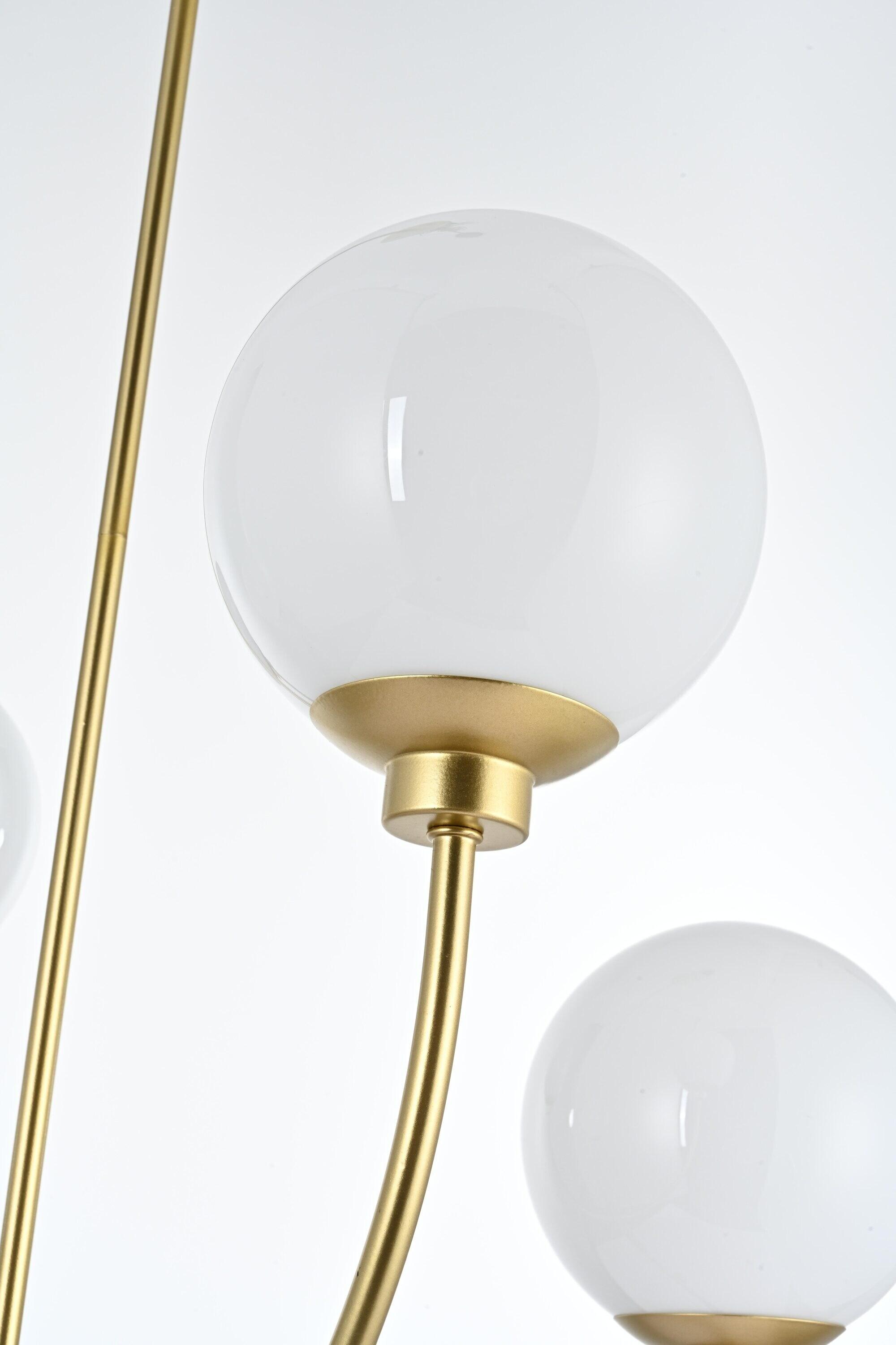 Elegant Lighting Nyomi 36-Inch Chrome Chandelier with Minimalist Look