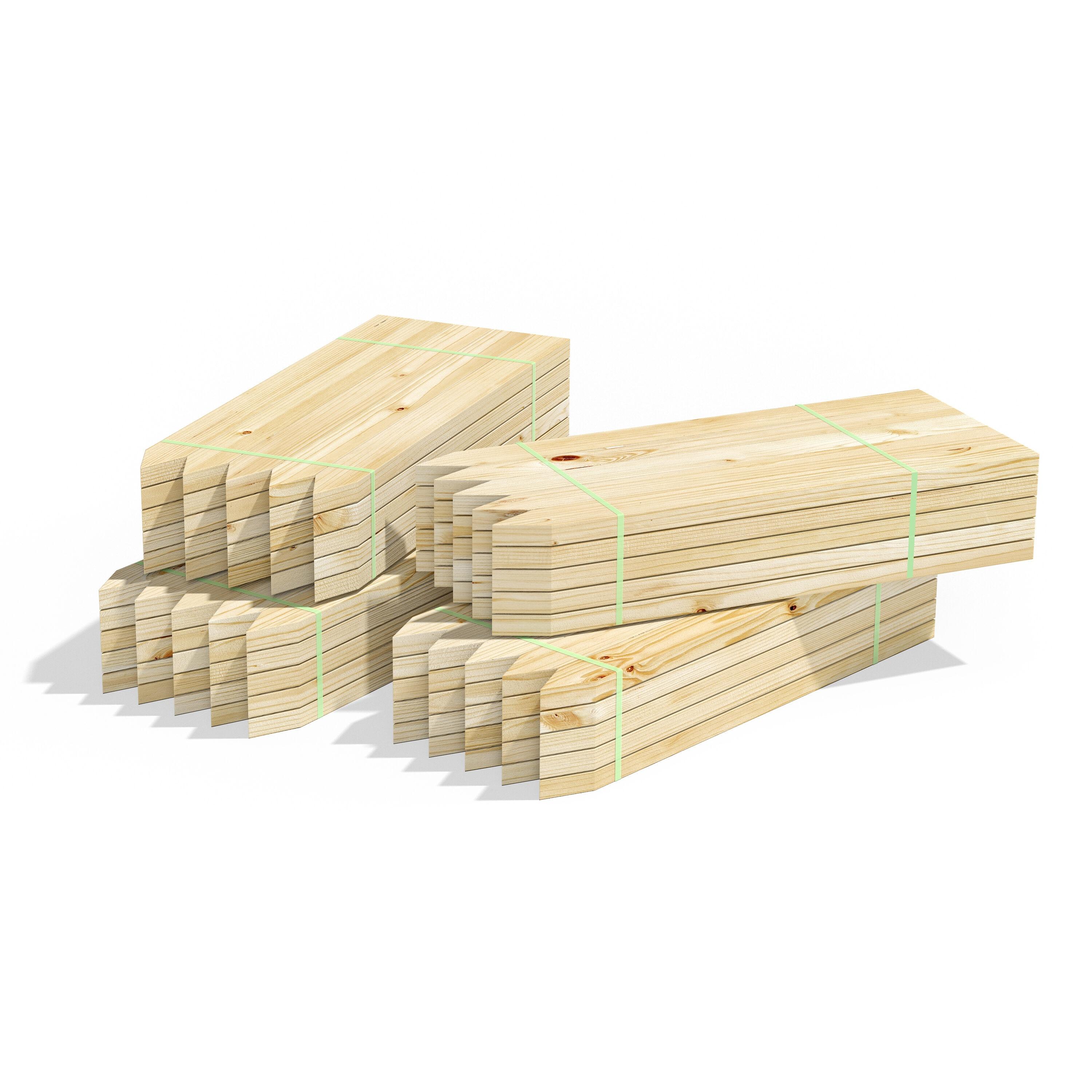 Greenes Fence Cedar Wood Grade Stakes 16 in. Long (128-Pack)