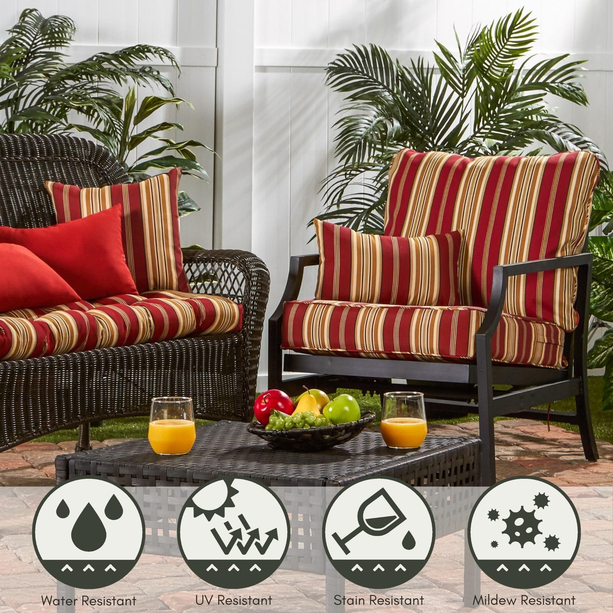 Indoor/Outdoor Reversible Throw Pillow