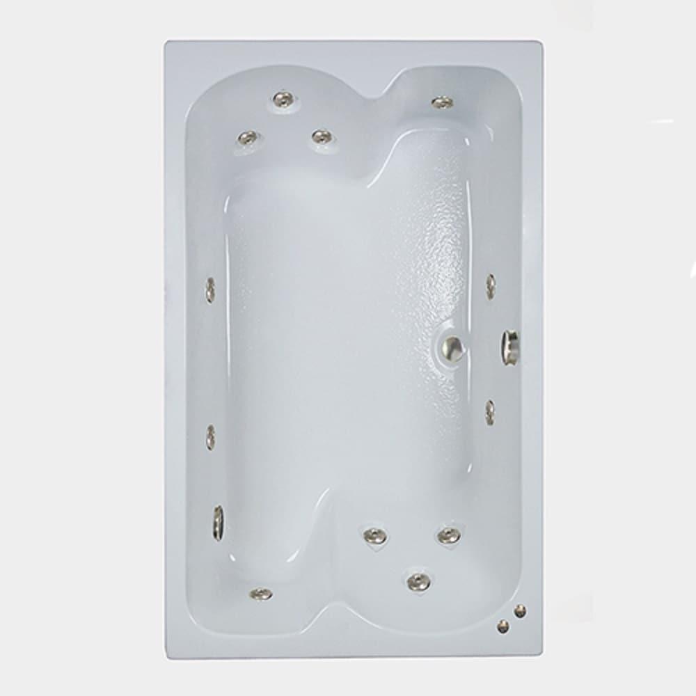 59.75'' x 42.75'' Drop-In Whirlpool Acrylic Bathtub