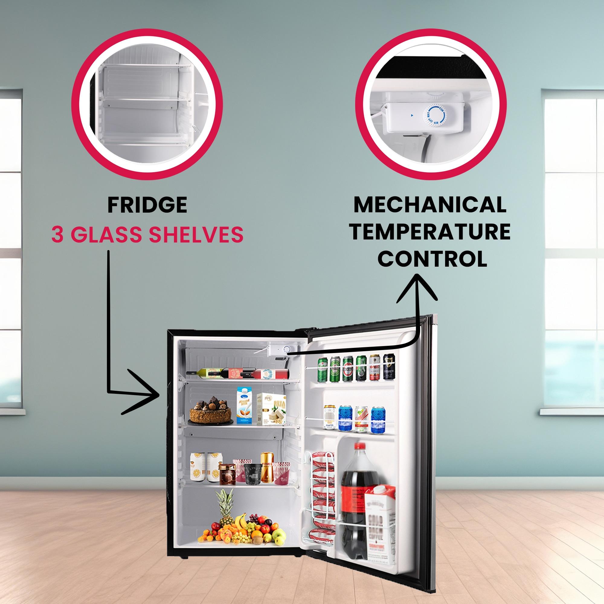 Equator Advanced Appliances Conserv 20in STAINLESS Compact Refrigerator 4.5cF Reversible Door 110V
