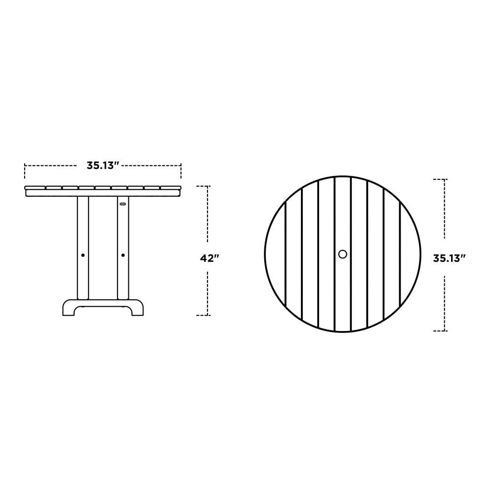 Round Farmhouse Bar Table