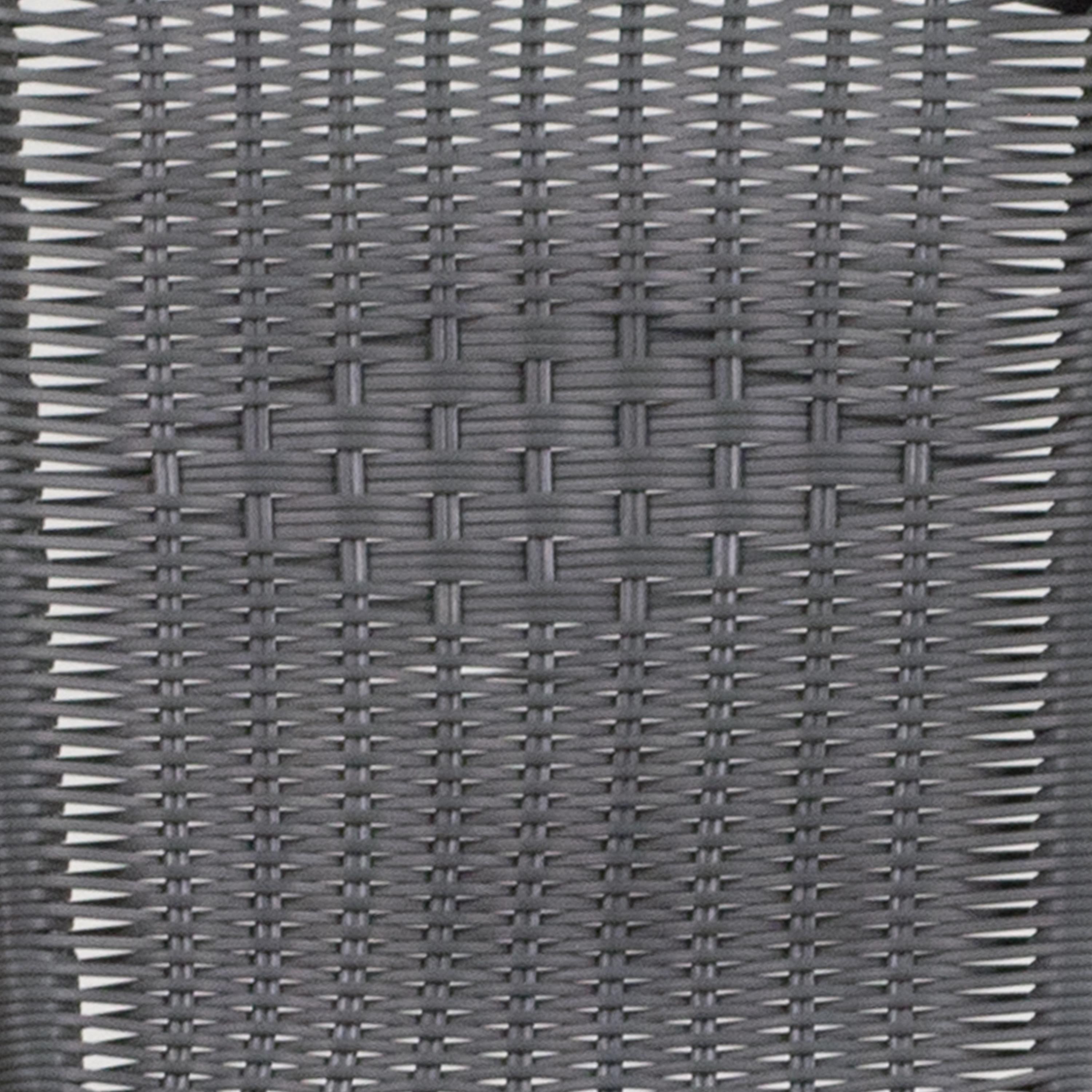 Flash Furniture Lila 2 Pack Gray Rattan Indoor-Outdoor Restaurant Stack Chair