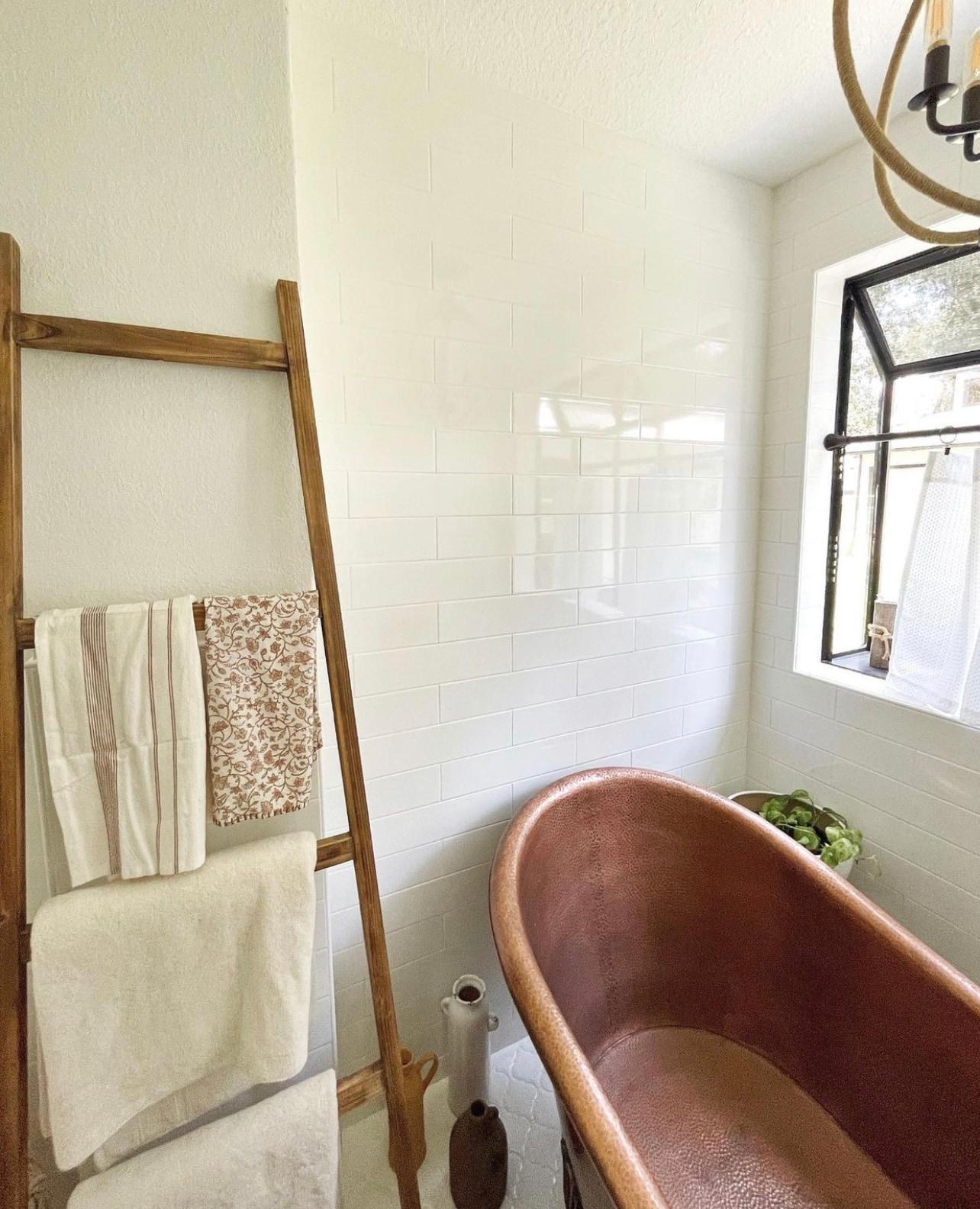 Heisenberg 5'6" Copper Freestanding Clawfoot Bathtub with No Overflow