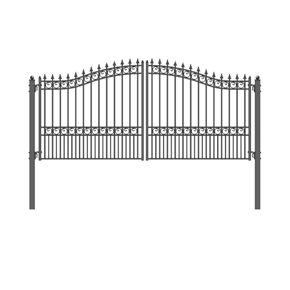 ALEKO Steel Dual Swing Driveway Gate - LONDON Style