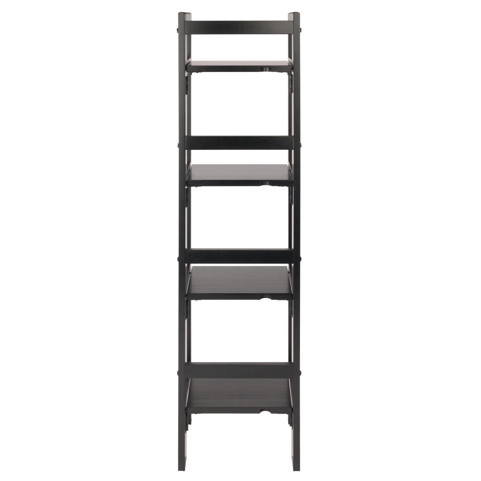 Winsome 51.34" Terry Folding Bookshelf Black