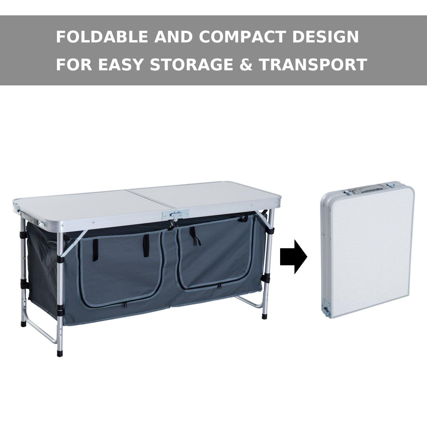 47.2'' Rectangular Adjustable Folding Table