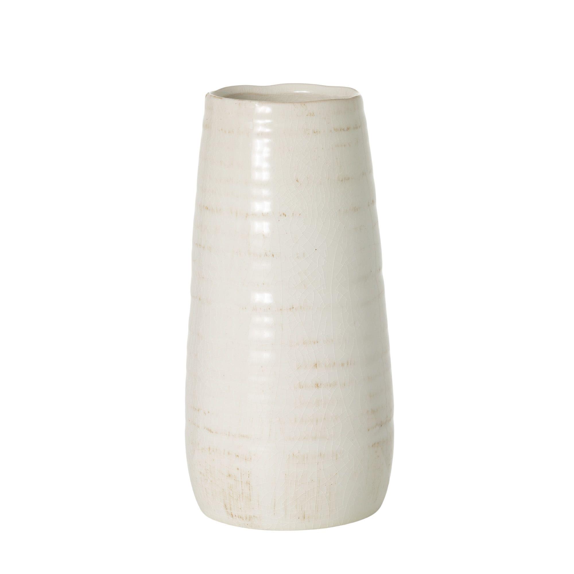 Sullivans Tall Ceramic Vase 11.5"H Off-White