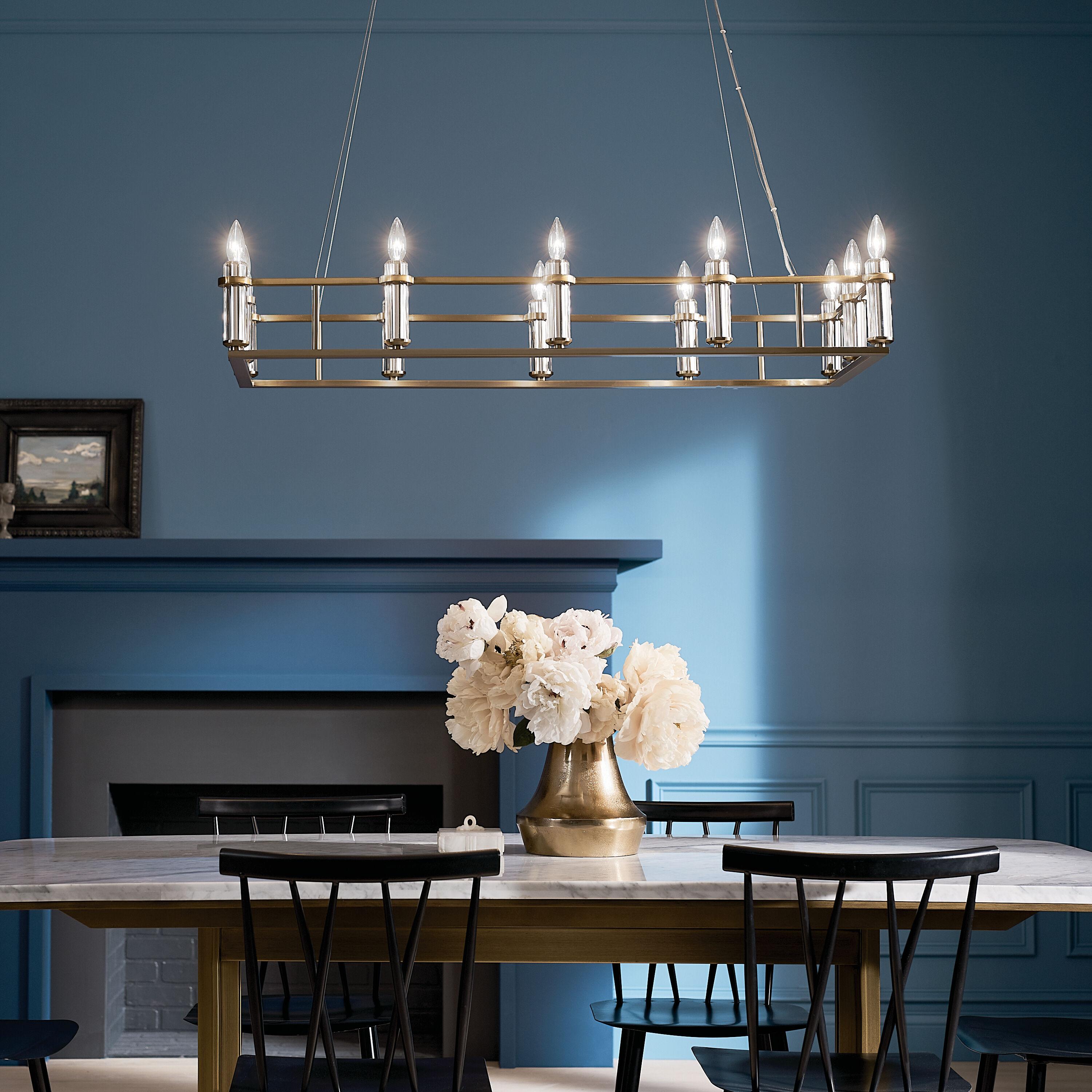 Kichler Lighting Rosalind 12 - Light Chandelier in  Brushed Natural Brass