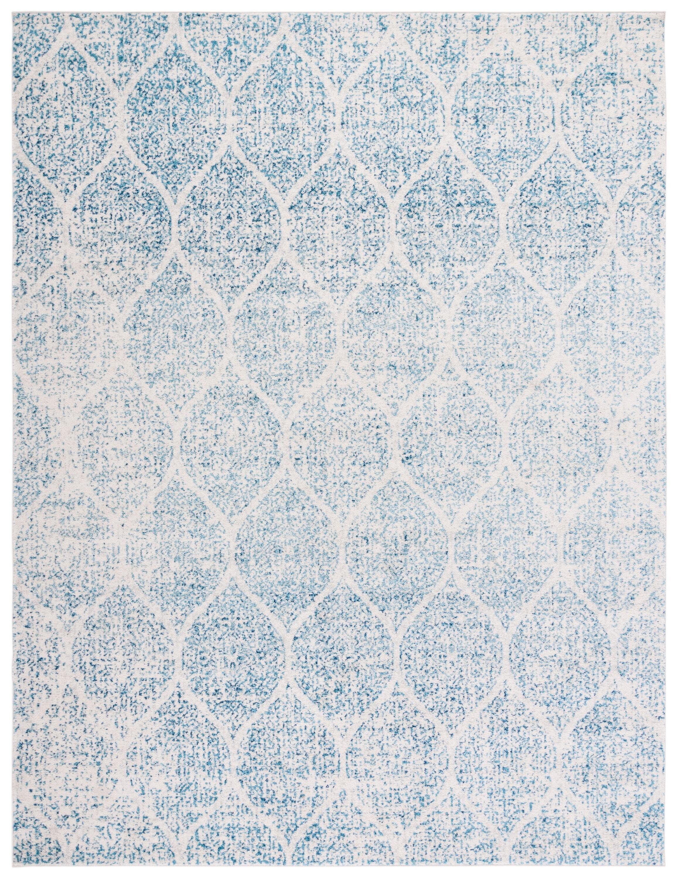 Madison MAD604 Power Loomed Indoor Area Rug - Cream/Turquoise - 8'x10' - Safavieh