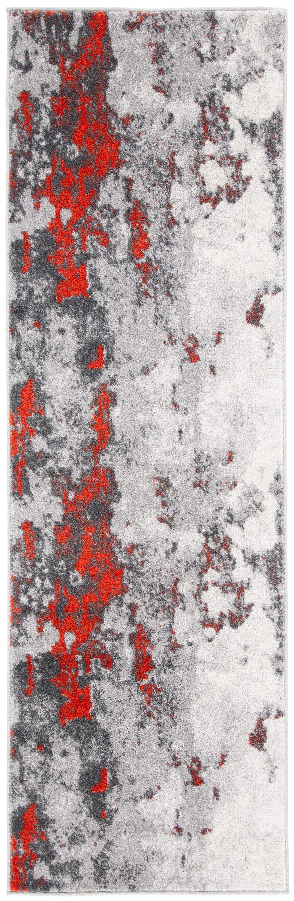 Adirondack ADR134 Machine Made Indoor Runner - Orange/Grey - 2'-6"x12' - Safavieh