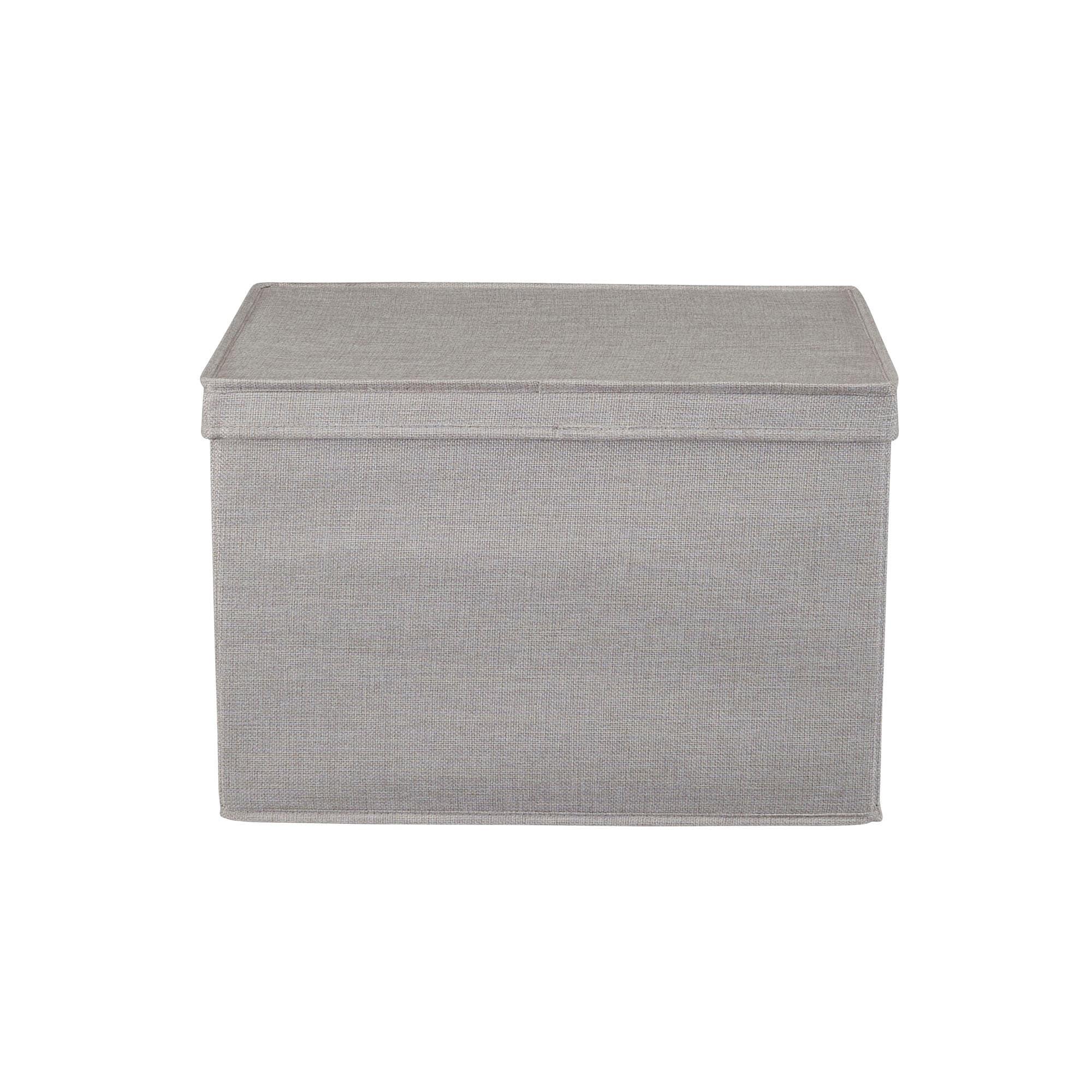 Household Essentials Household Essentials Wide Storage Box Fabric Bin (Set of 2)