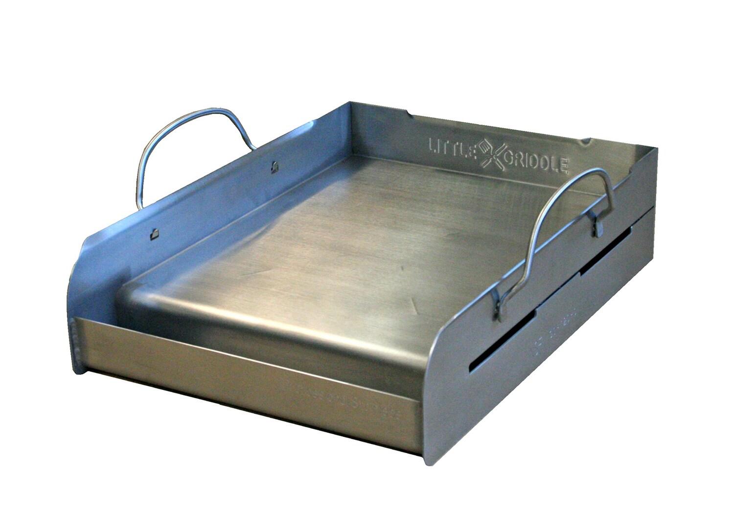 14" x 16" Stainless Steel BBQ Griddle with Handles