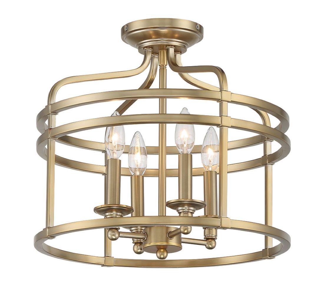 Minka Lavery - Covent Park - 4 Light Semi-Flush Mount - 14.5 inches tall by 16