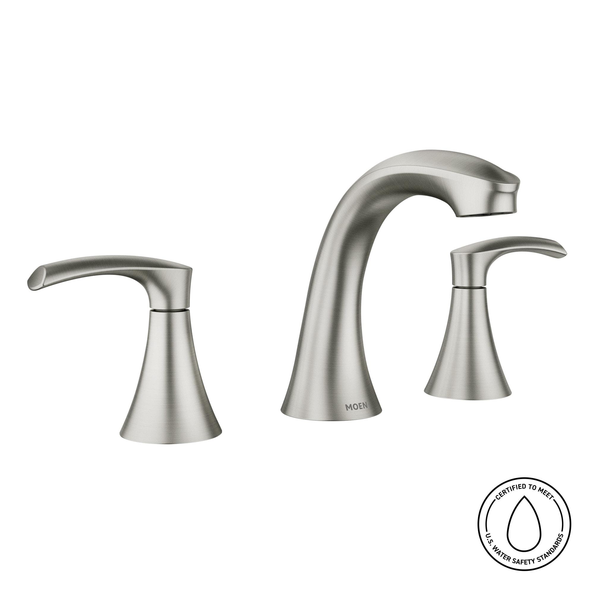 Graeden Transitional Brushed Nickel 2-Handle High-Arc Bathroom Faucet