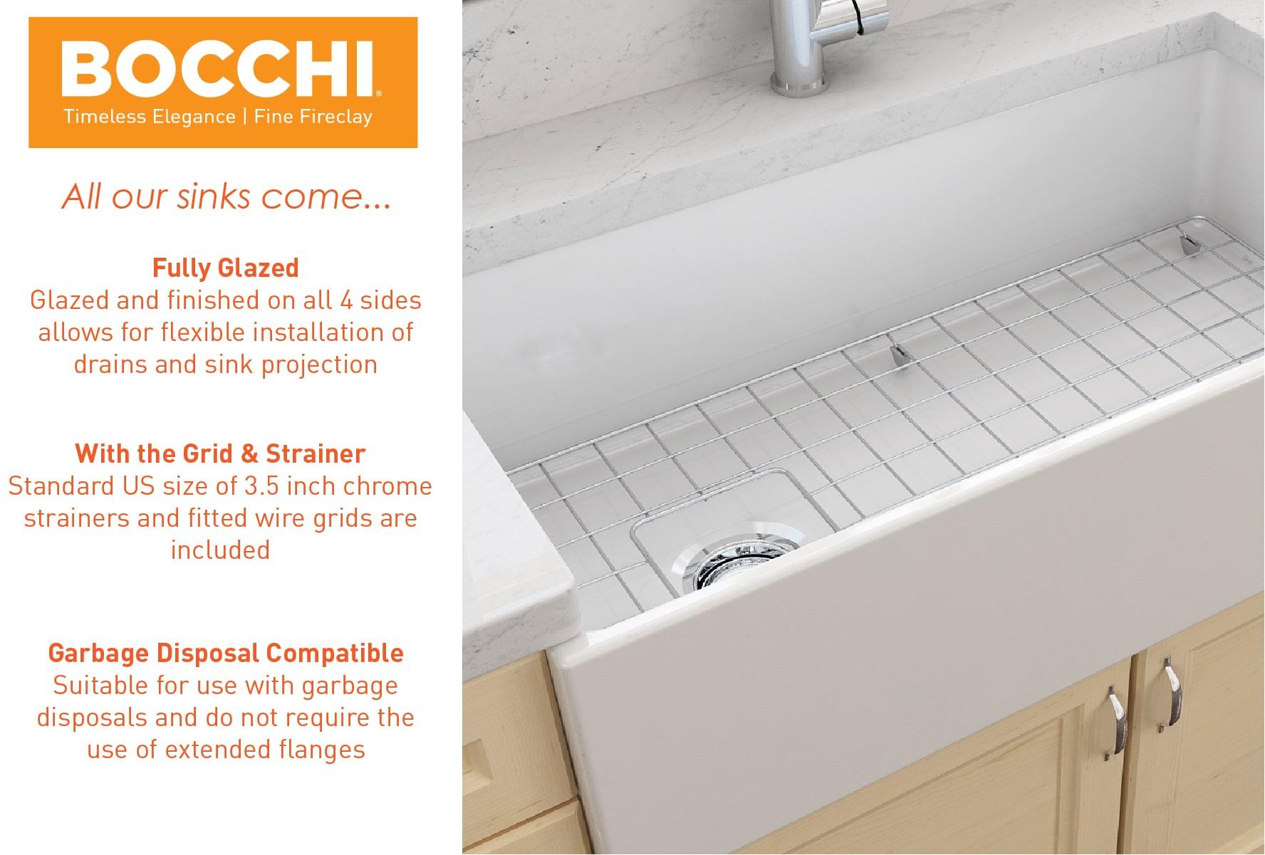 33'' L Fireclay Kitchen Sink