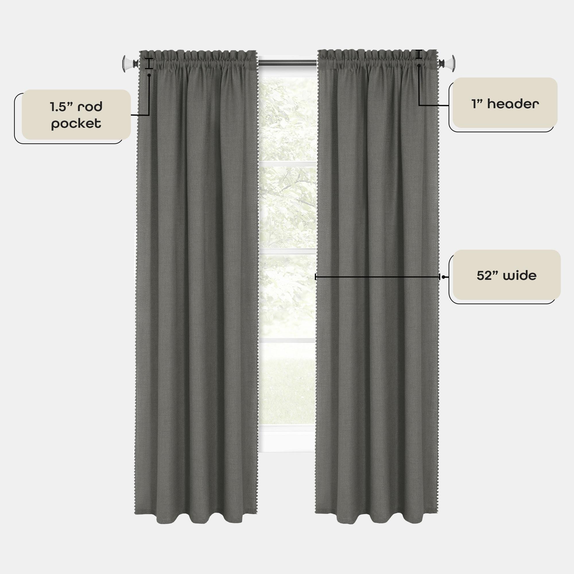Achim Importing Co Polyester Semi Sheer Curtain Single Panel