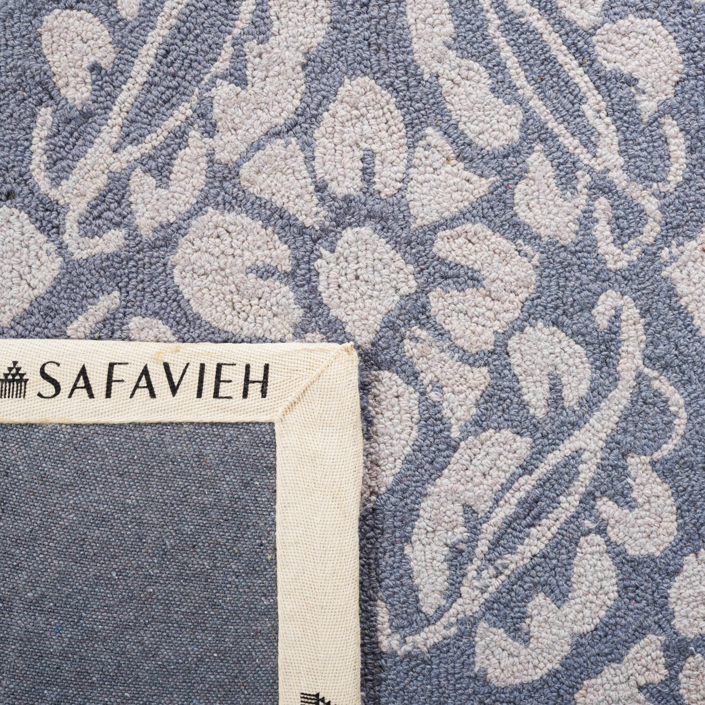 SAFAVIEH Chelsea Margery Geometric Wool Area Rug, Blue, 3'9" x 5'9"