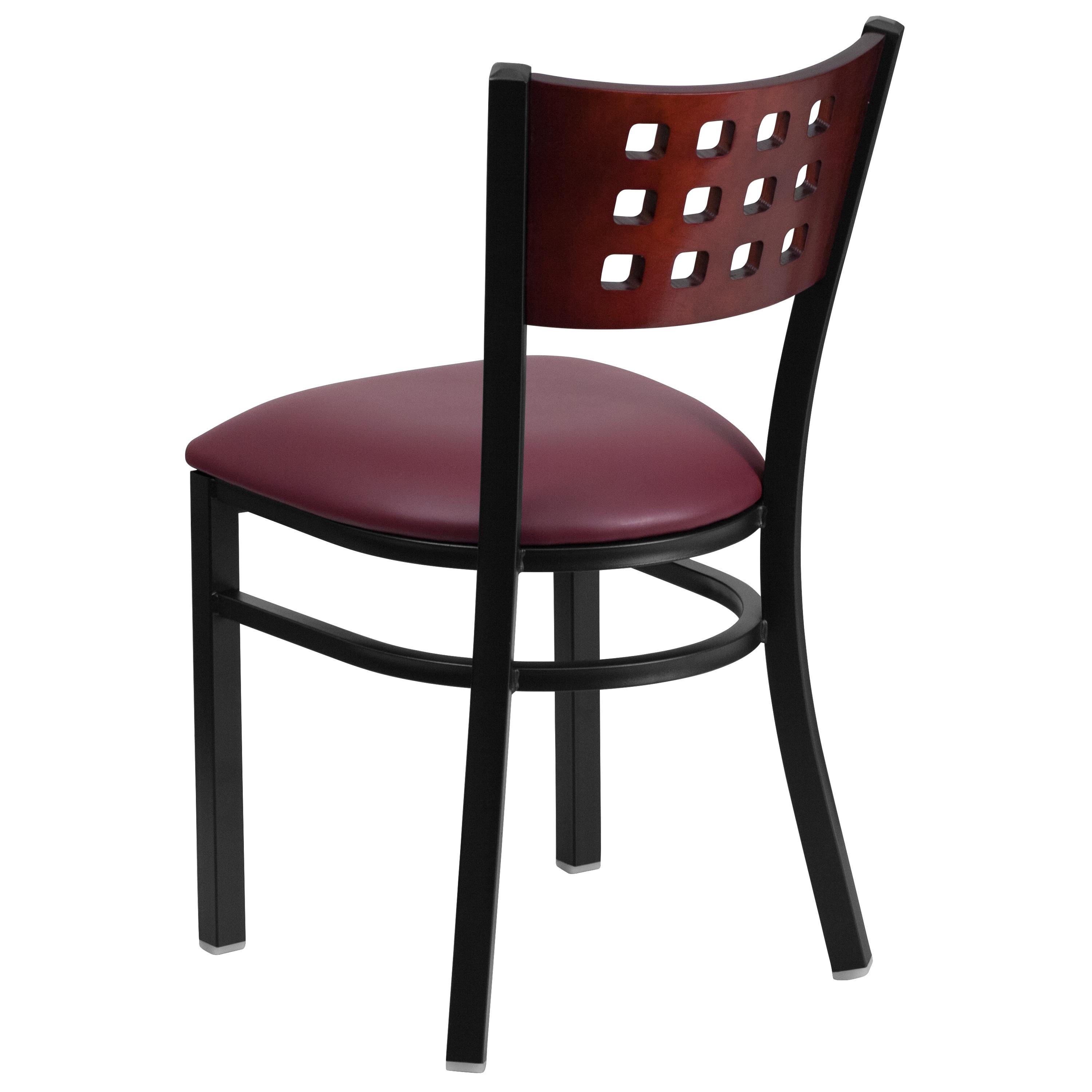 Elea Modern Solid Back Side Upholstered Dining Chair