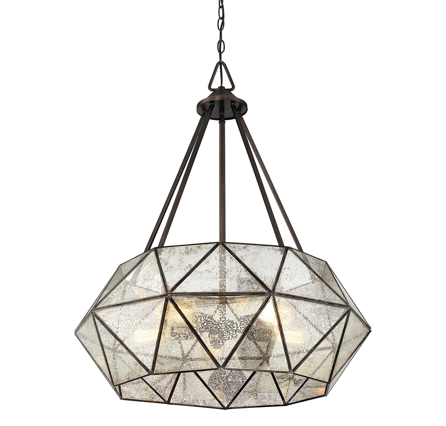 Savoy House Tartan 5 - Light Pendant in  Oiled Burnished Bronze