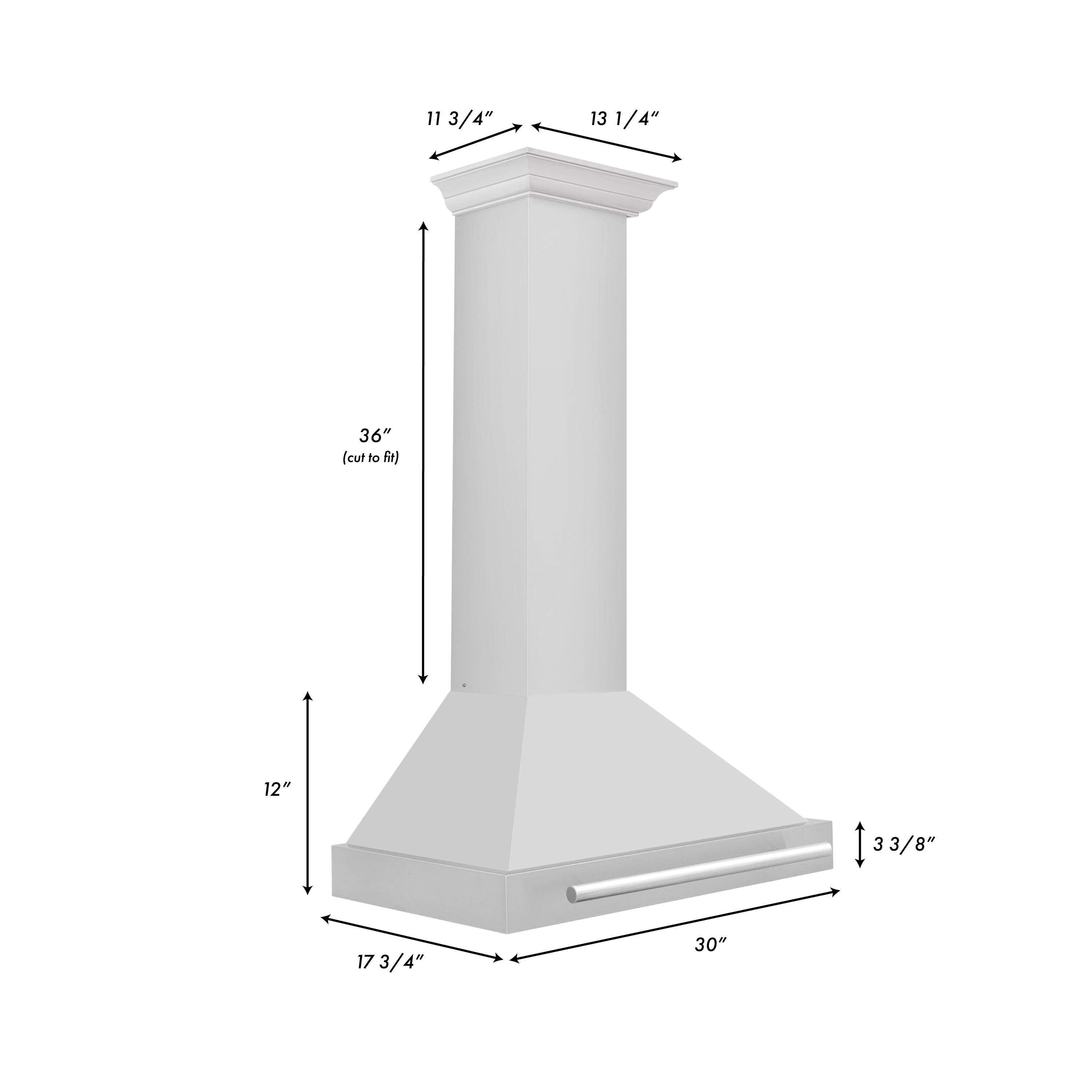 30" 400 CFM Ducted Wall Mounted Range Hood