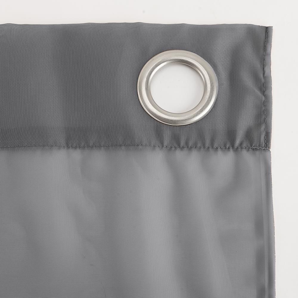 84"x59" Emily Sheer Voile Grommet Top Curtain Panel Dark Gray - No. 918: Sheer Curtain Panels, Indoor Use