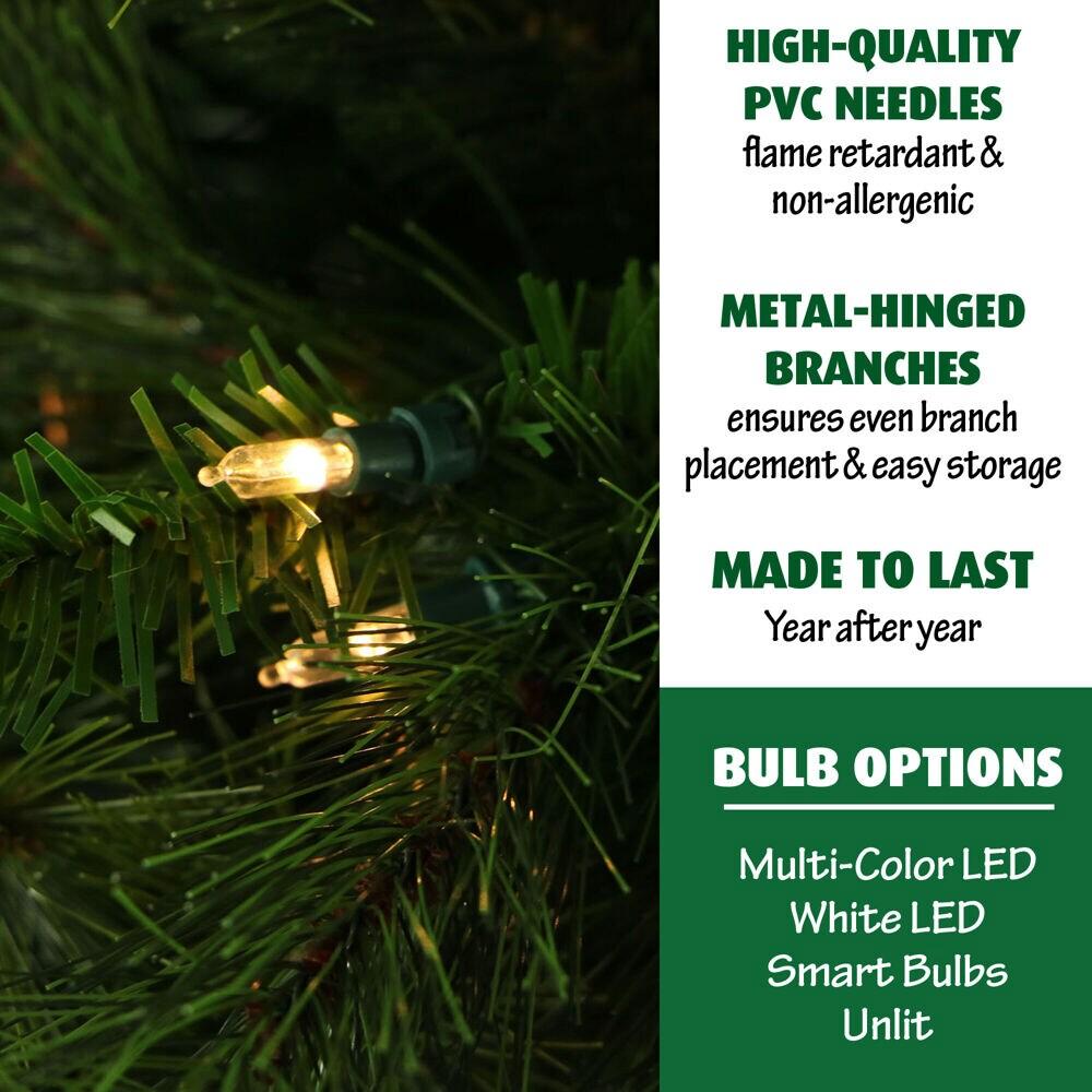 Fraser Hill Farm Fraser Hill Farm 6.5-Ft. Canyon Pine Artificial Christmas Tree with No Lights