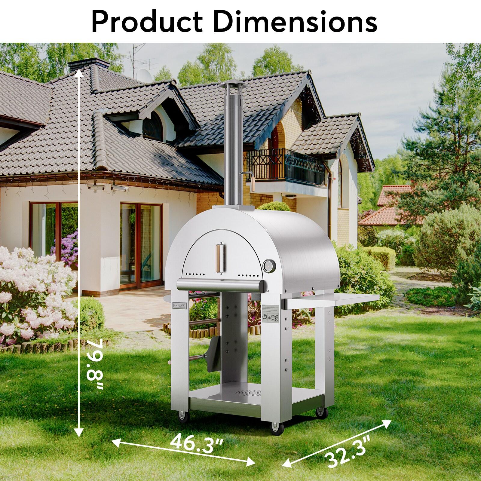 Empava Stainless Steel Freestanding Wood-Fired Pizza Oven & Reviews | Wayfair