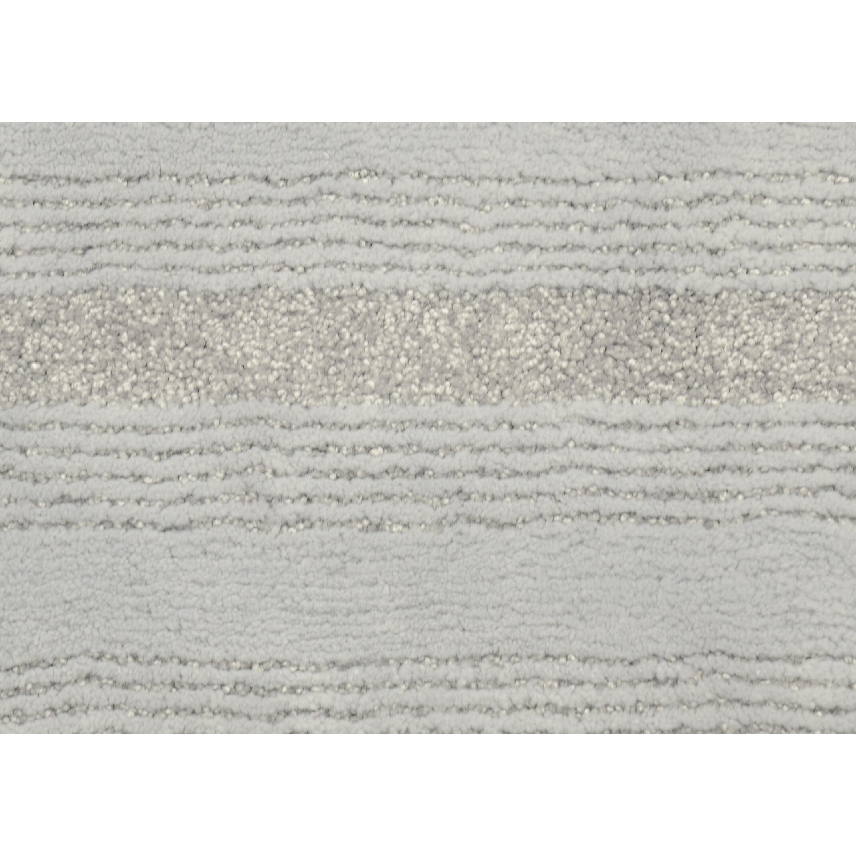 22"x60" Nylon Washable Bathroom Rug Runner Gray - Garland Rug