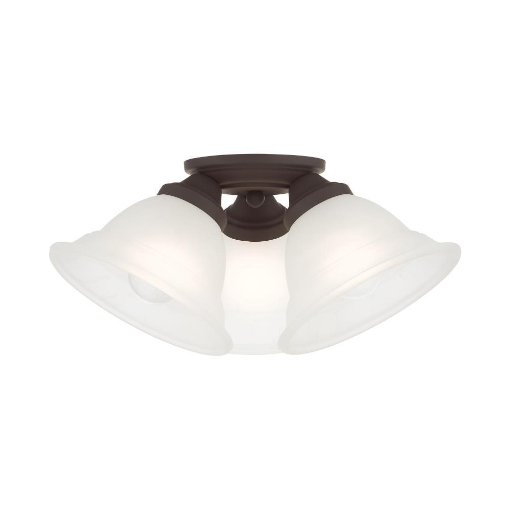 Livex Lighting Wynnewood 3 - Light Flush Mount in  Bronze
