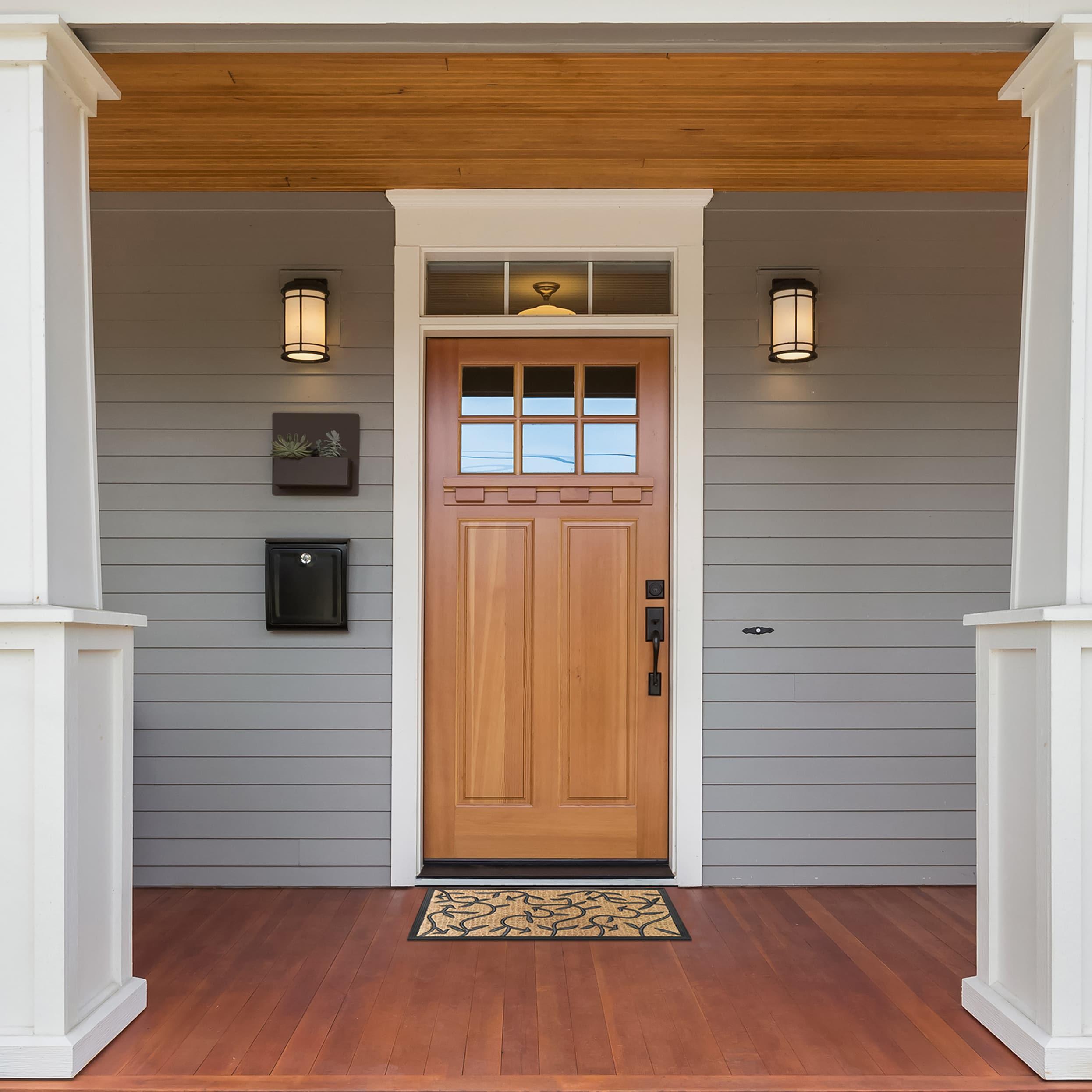 Achim Coco Mat - Flora Design - Durable 18 in x 30 in