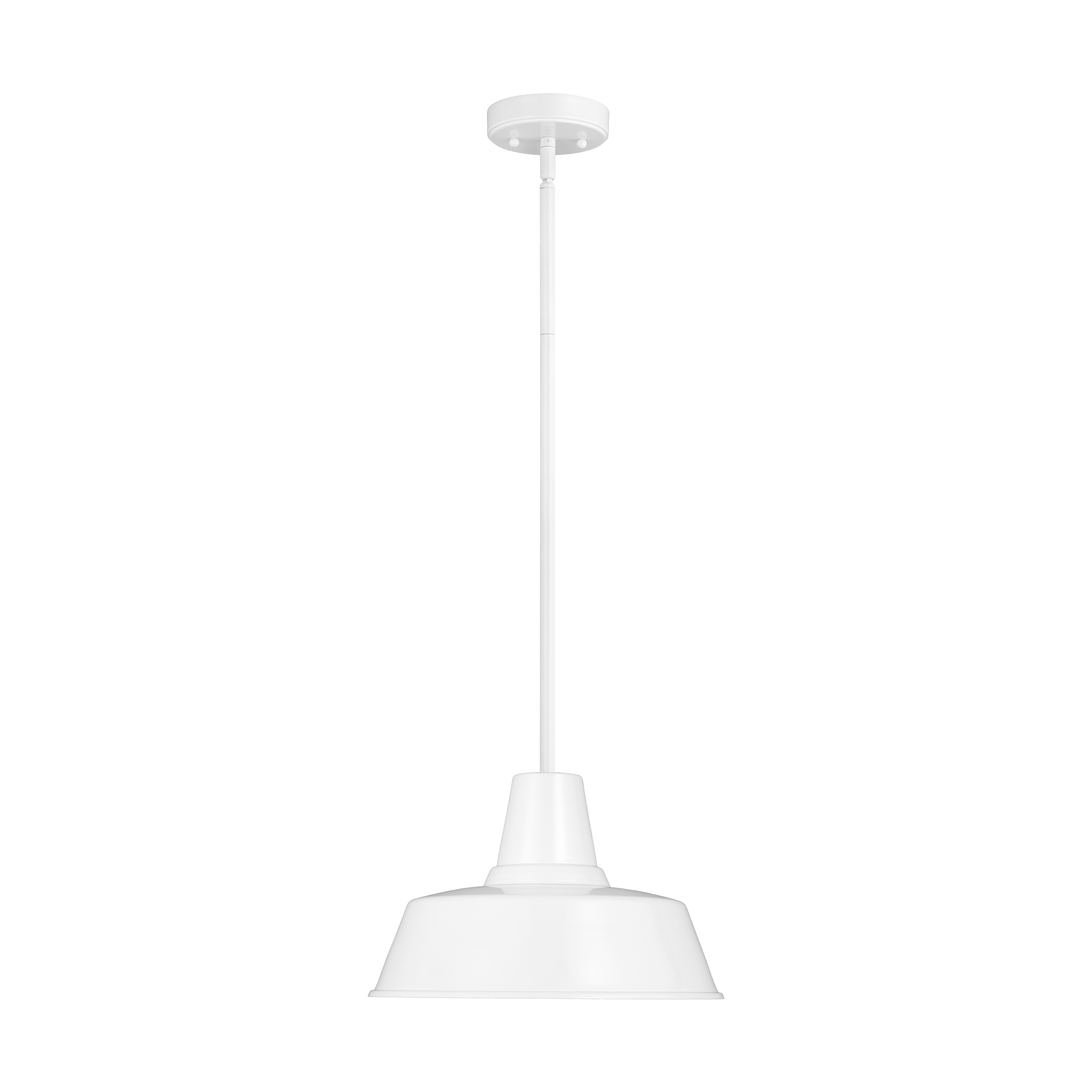 Fisher Outdoor Pendant Light - White / 14" Dia