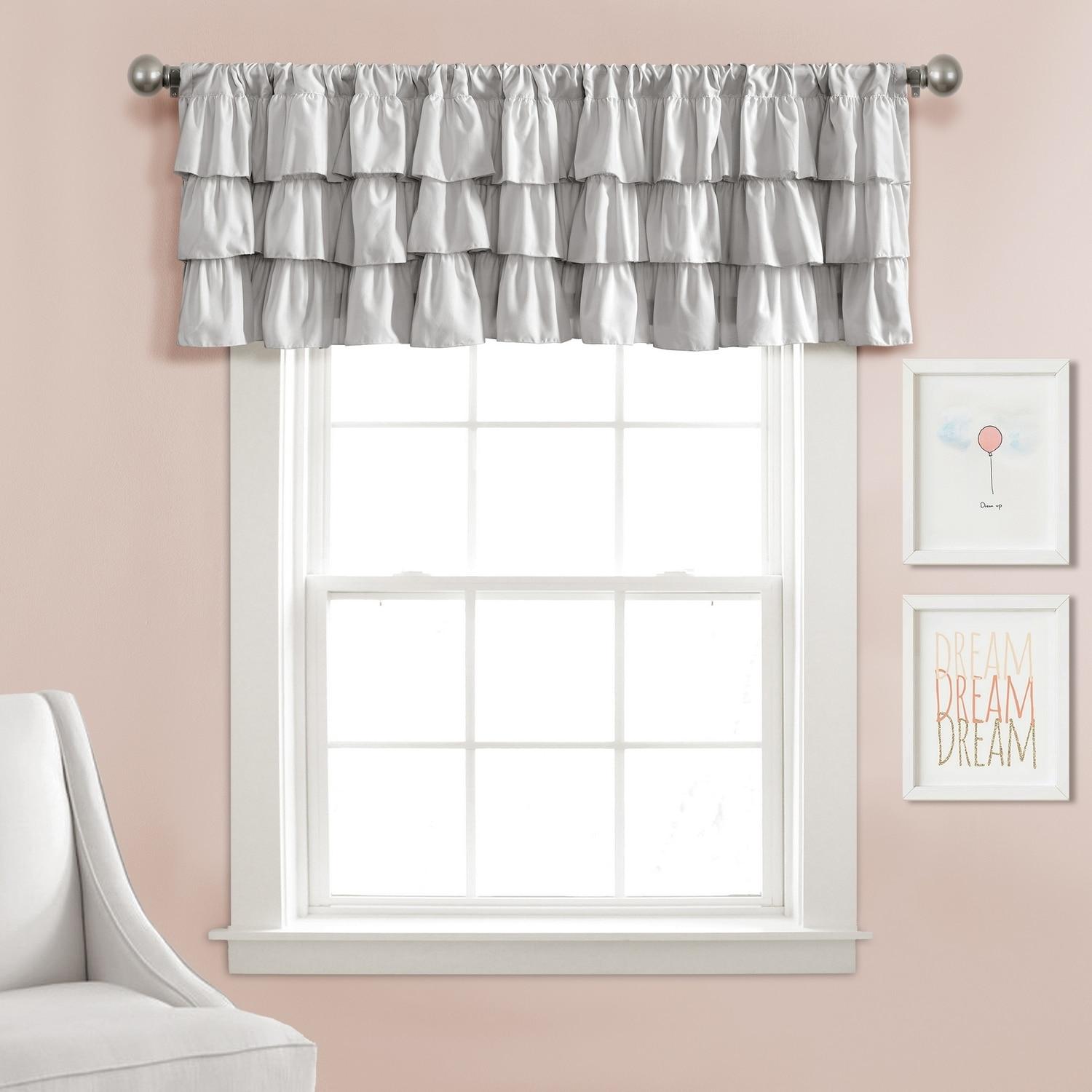 Belle Ruffled 84'' W Window Valance