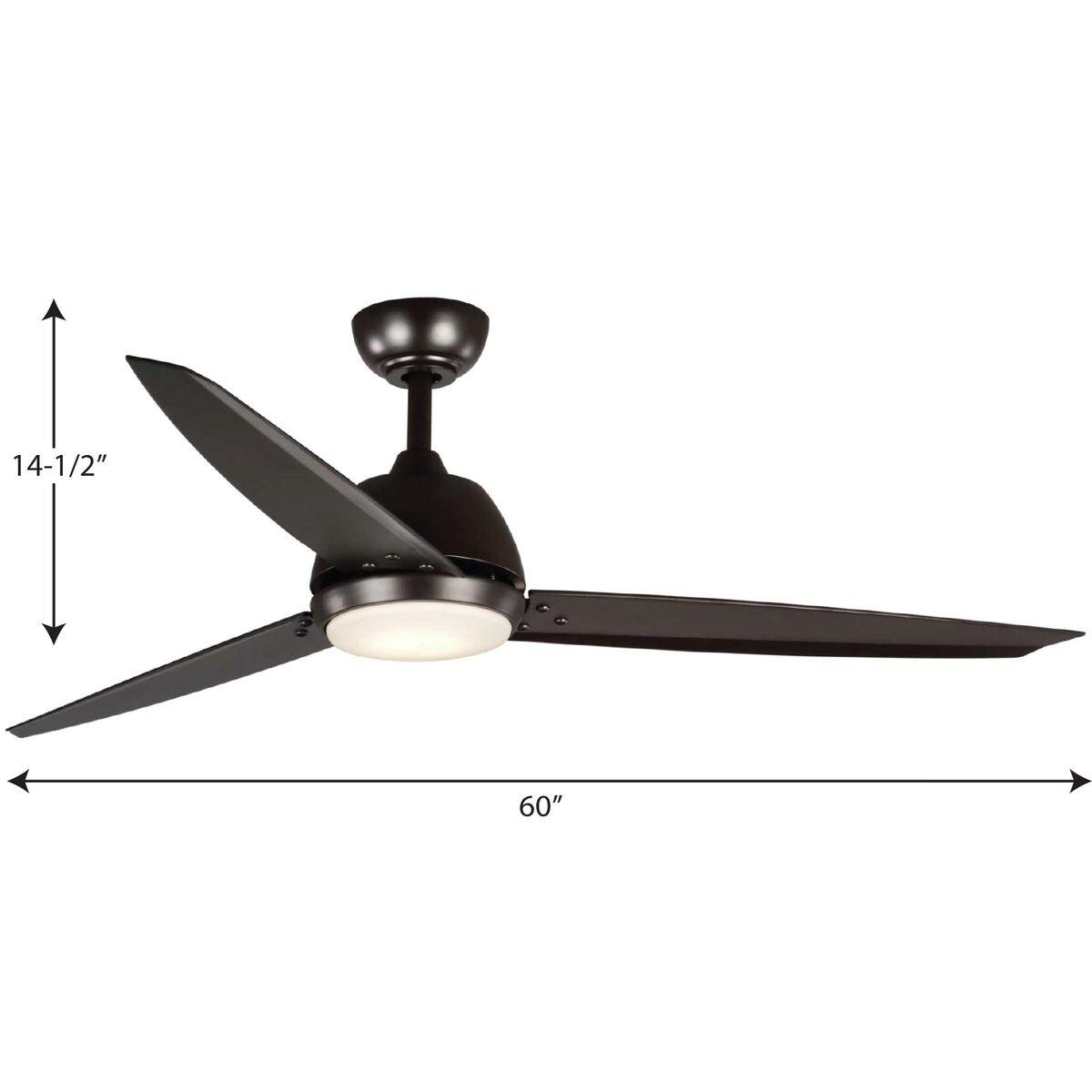 Progress Lighting - 60``Ceiling Fan - Oriole - Wide - Ceiling Fan - 1 Light -