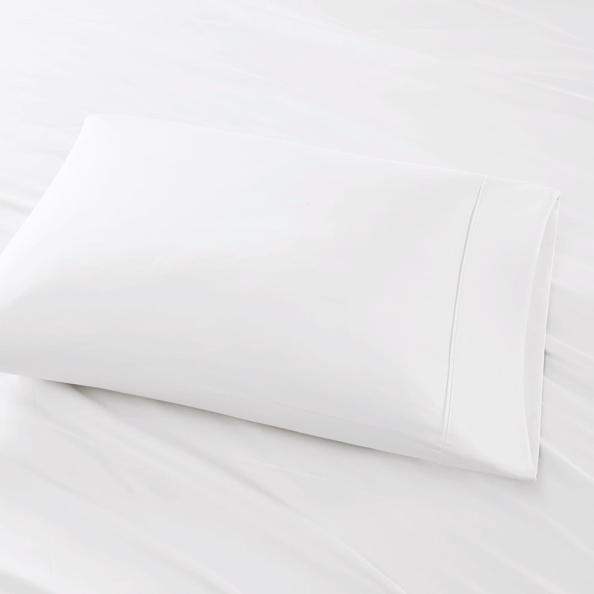Split King 800 Thread Count 7pc Cotton Blend Sheet Set White