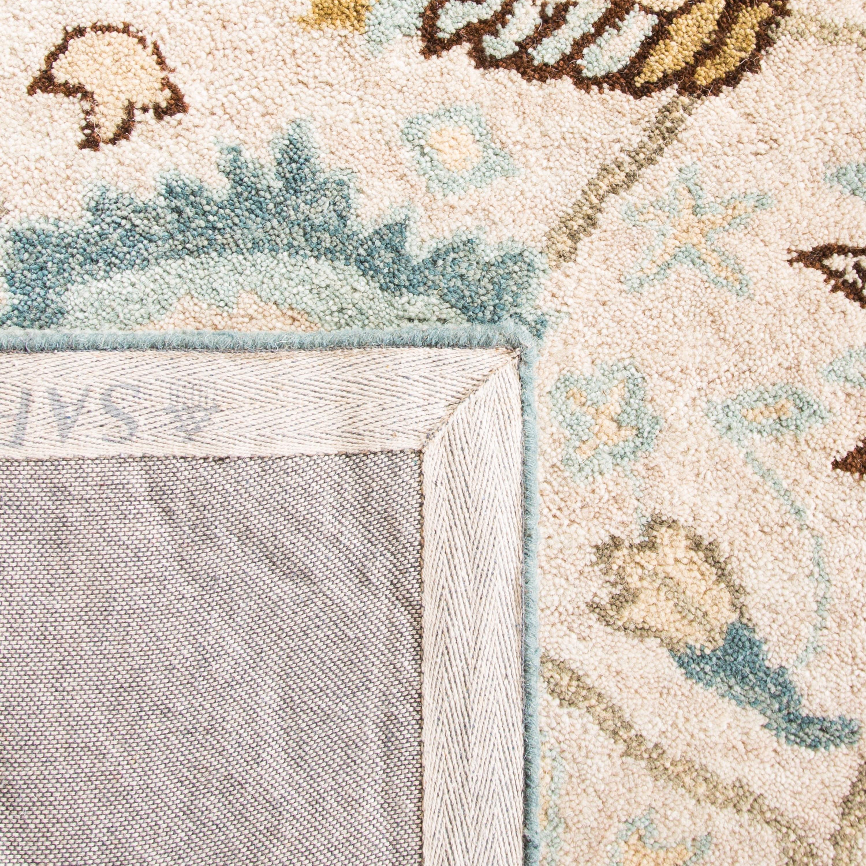 Antiquity AT812 Hand Tufted Indoor Area Rug - Peacock/Blue - 6'x9' - Safavieh