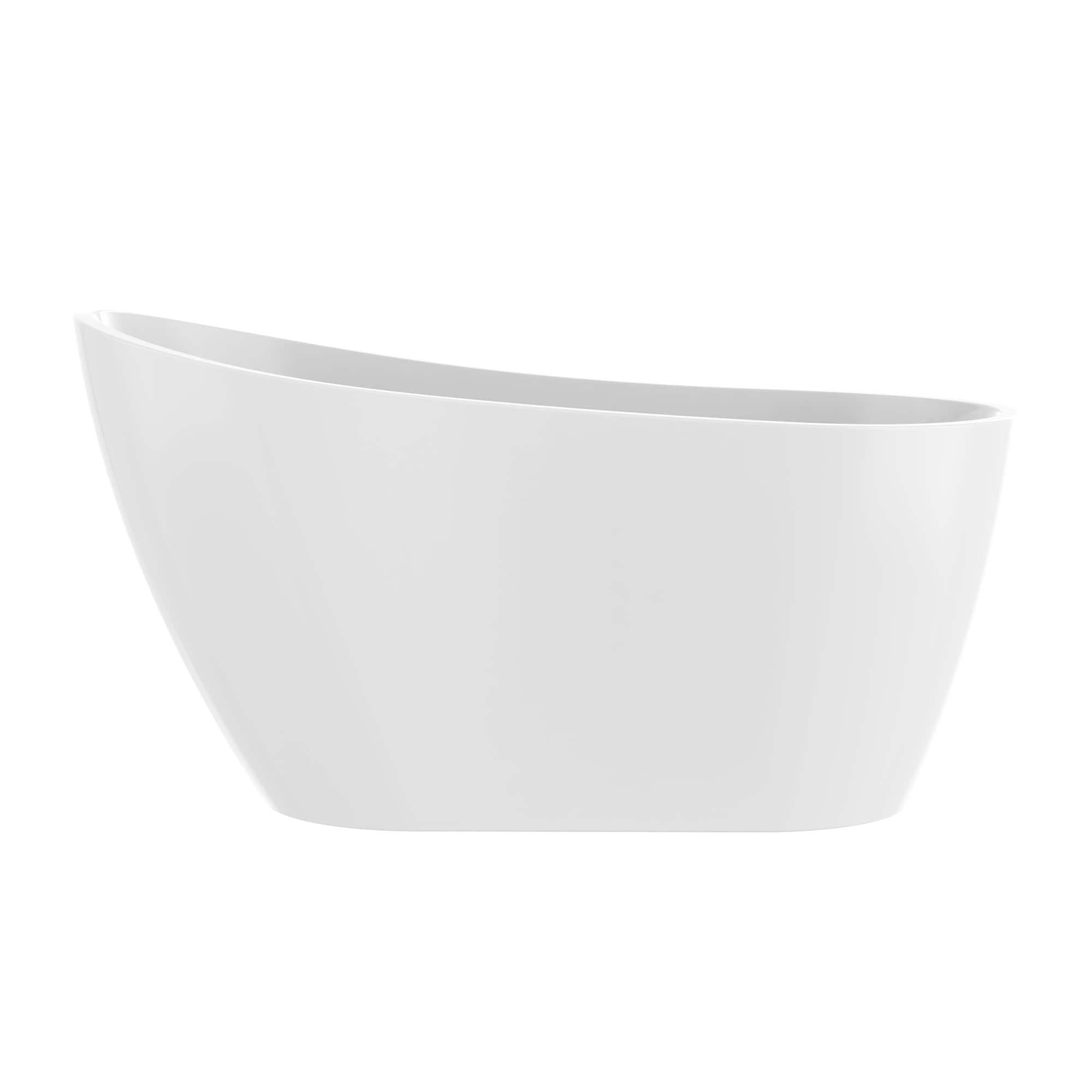 54" X 28" Freestanding Soaking Acrylic Bathtub