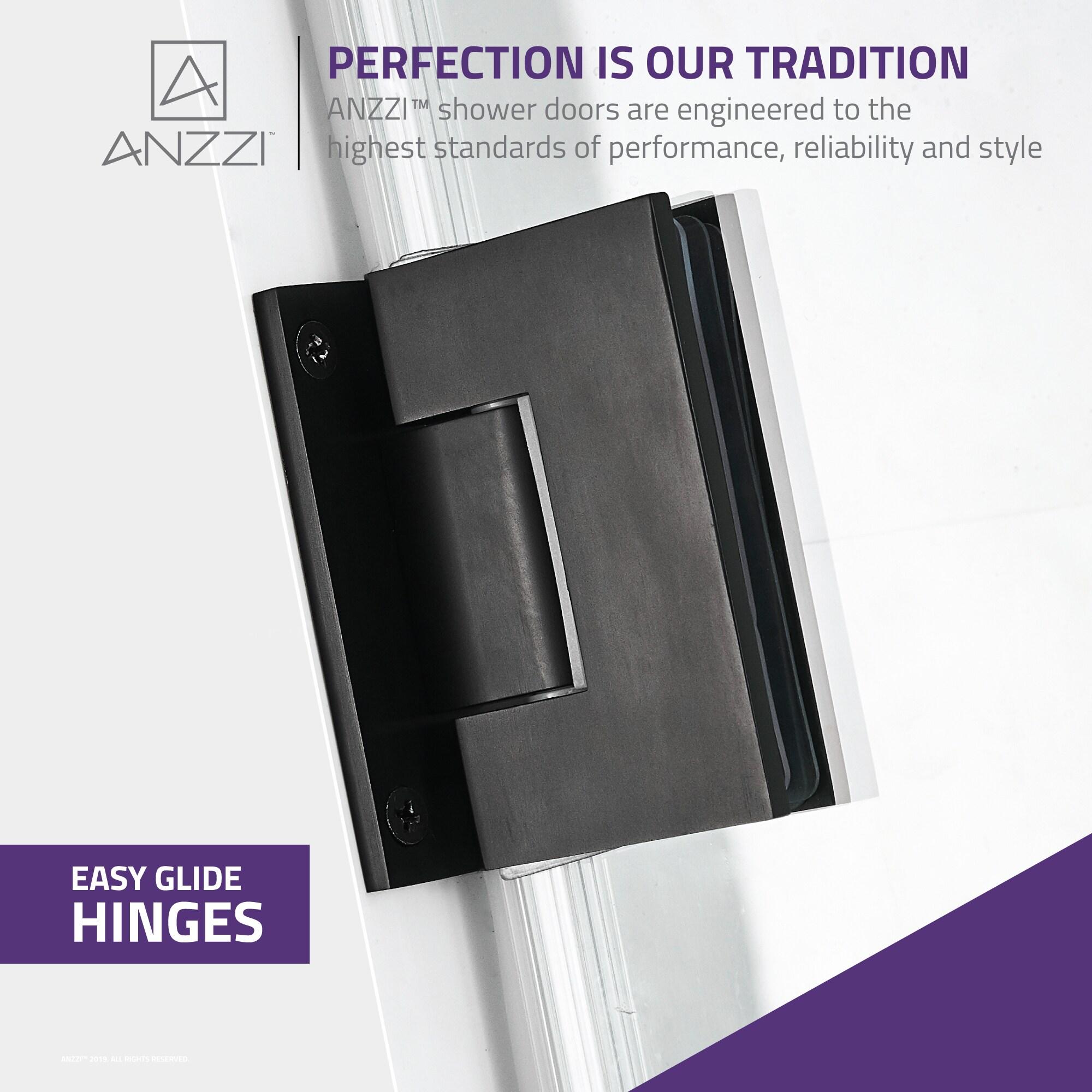 Fellow Series 30" x 72" Hinged Frameless Shower Door