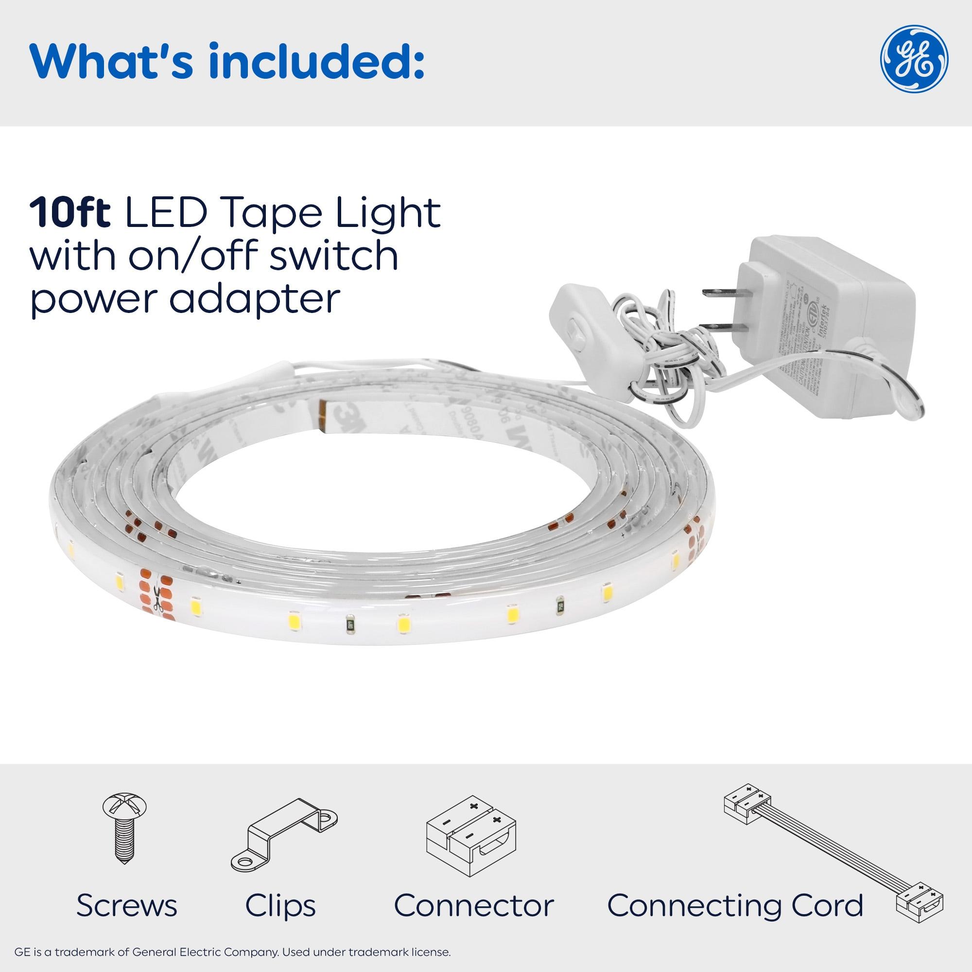 GE Household Lighting Cool White 10' Plug-In Tape Light